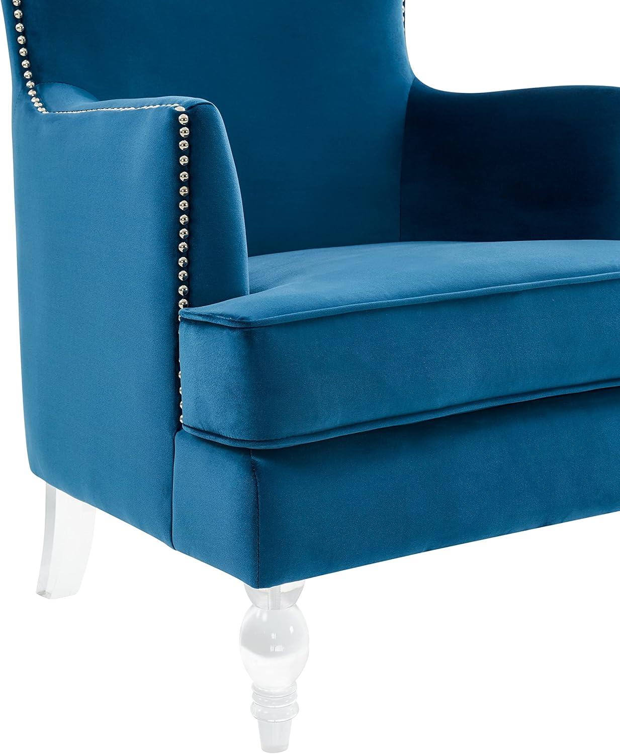 Bree 73.914Cm Wide Velvet Wingback Chair