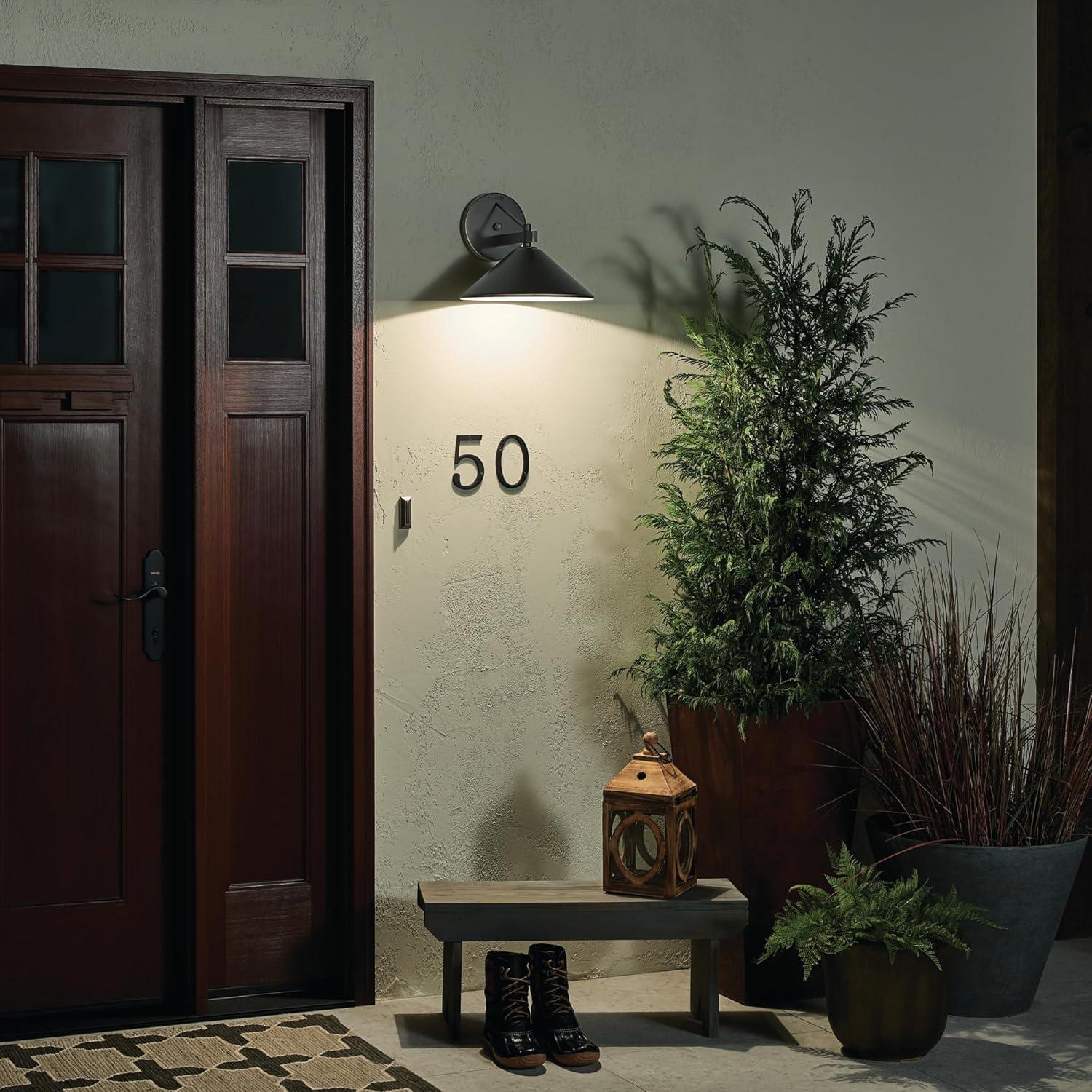 Ripley 10" 1 Light Outdoor Wall Light in Olde Bronze®