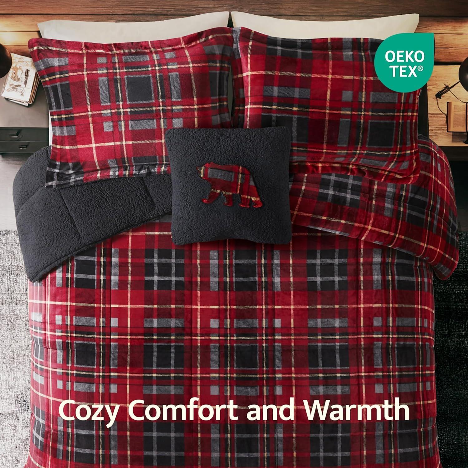 Woolrich Alton Plush to Sherpa Down Alternative Comforter Set
