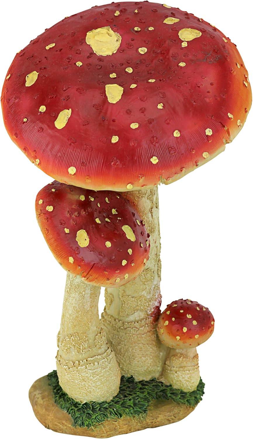 Mystic Forest Red Mushroom Statue