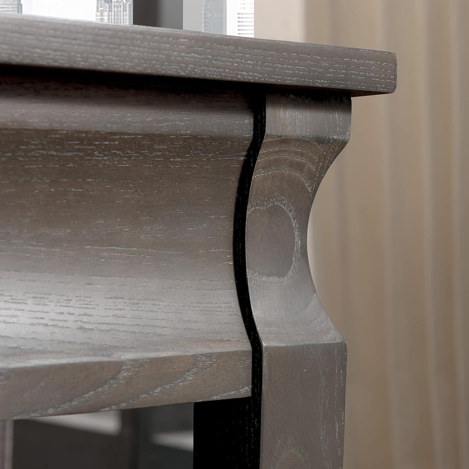 Leick Home Luna Two Drawer Sofa Table, Gray Wash