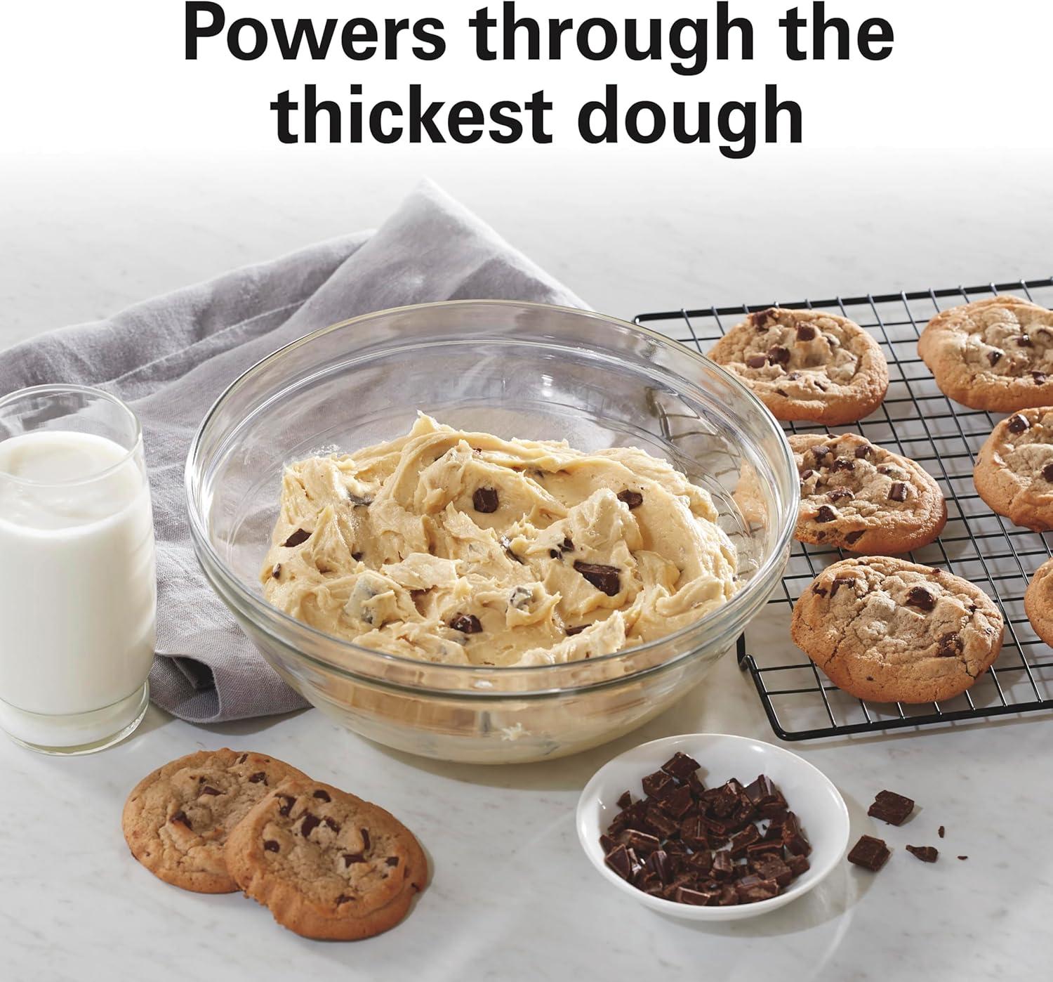 Hamilton Beach® 7-Speed 4-Quart Electric Stand Mixer with Splash Guard, Dough Hook, Flat Beater, and Whisk Attachments