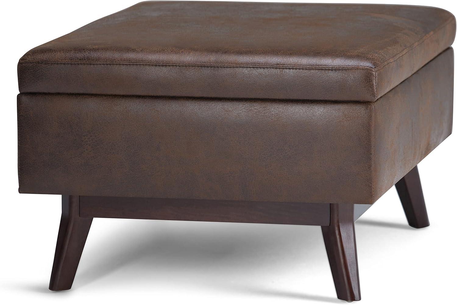 Owen Faux Leather Ottoman