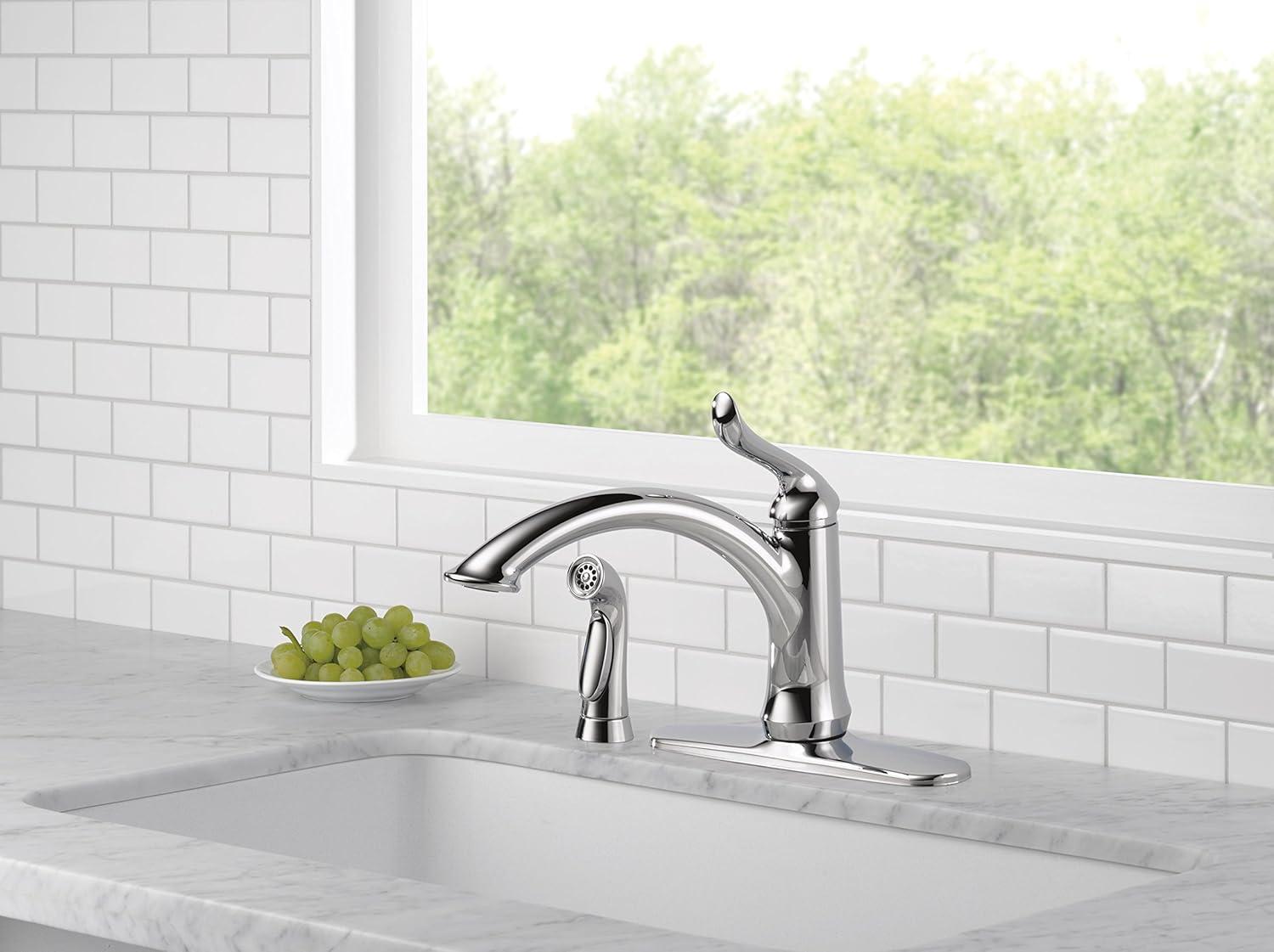 Linden Pull Out Sprayer Kitchen Sink Faucet, Single Handle Kitchen Faucet