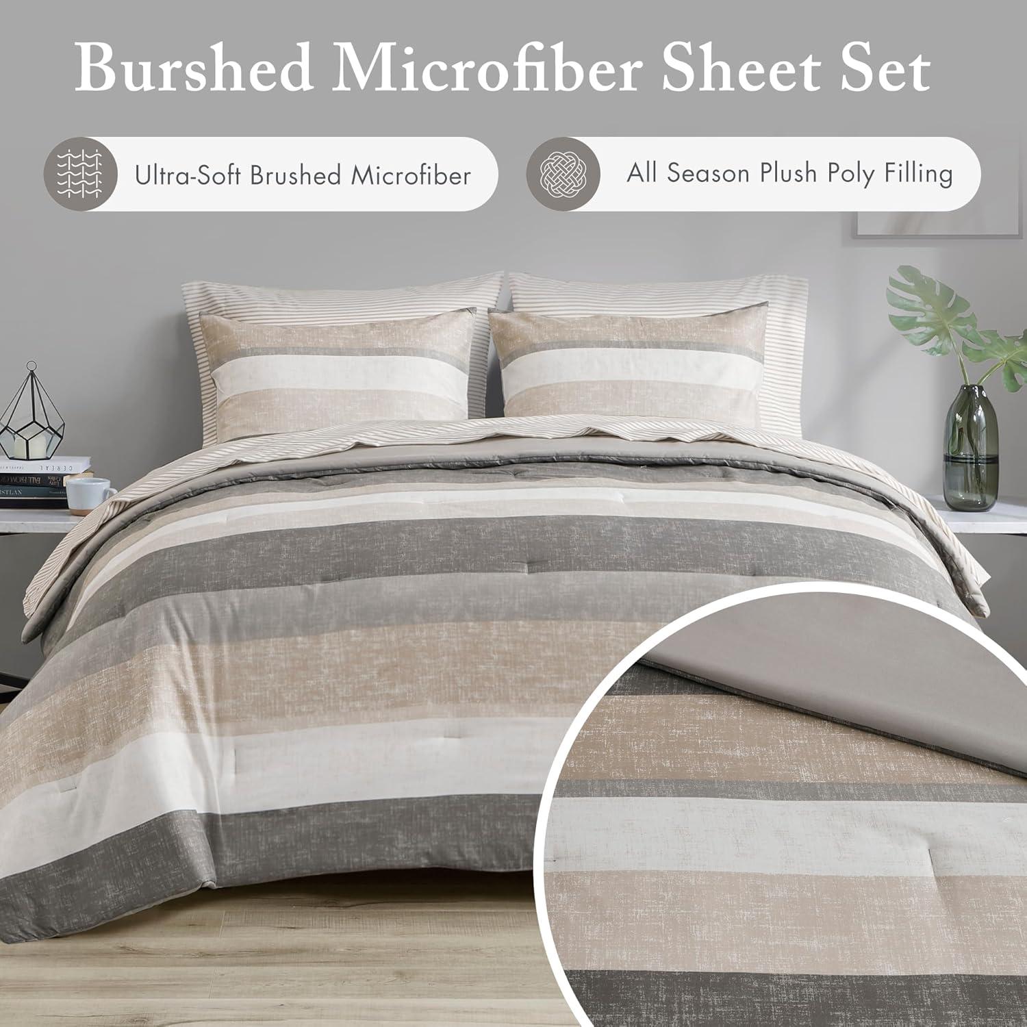 Madison Park Essentials Jaxon Comforter Set with Bed Sheets