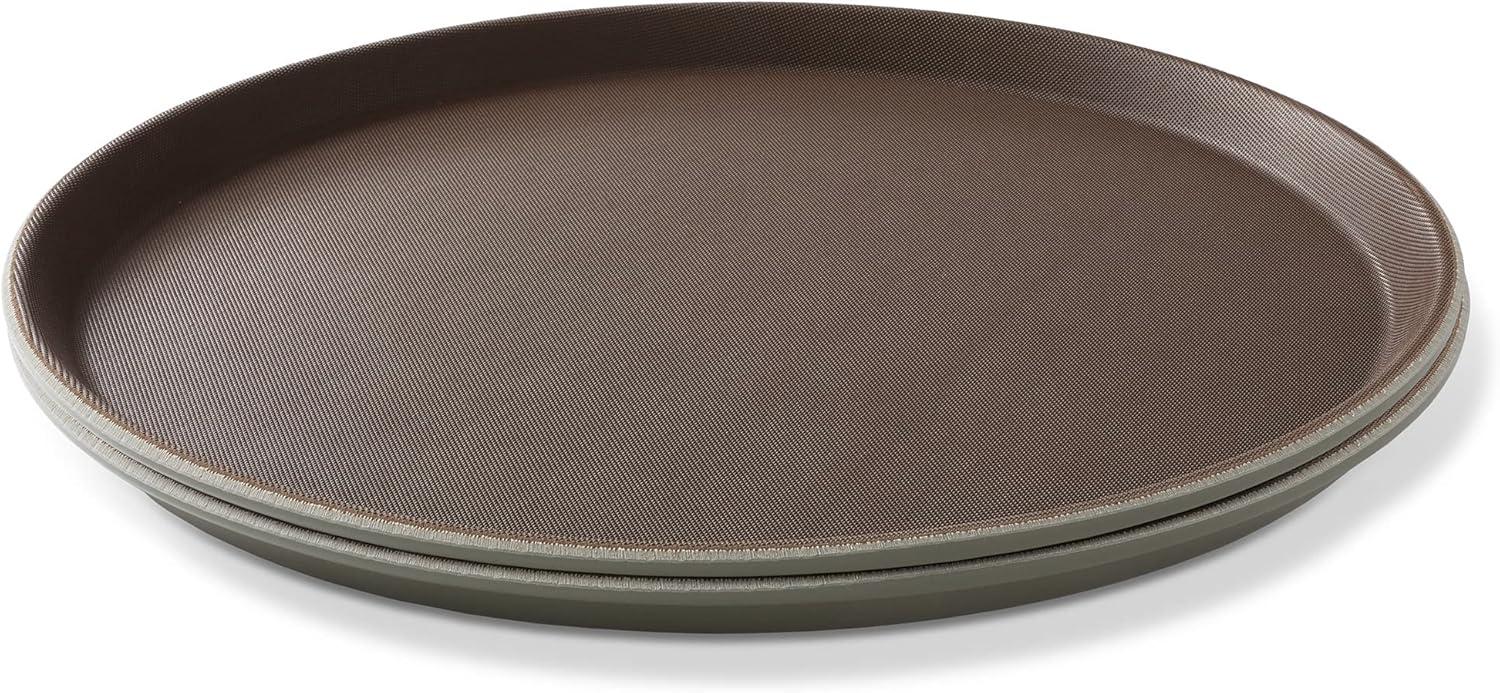 14" Round Non-Skid Serving Trays, NSF Certified