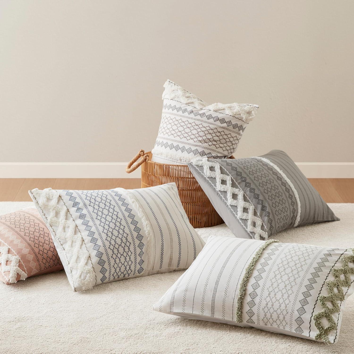 INK+IVY Imani Cotton Printed Duvet Cover Set