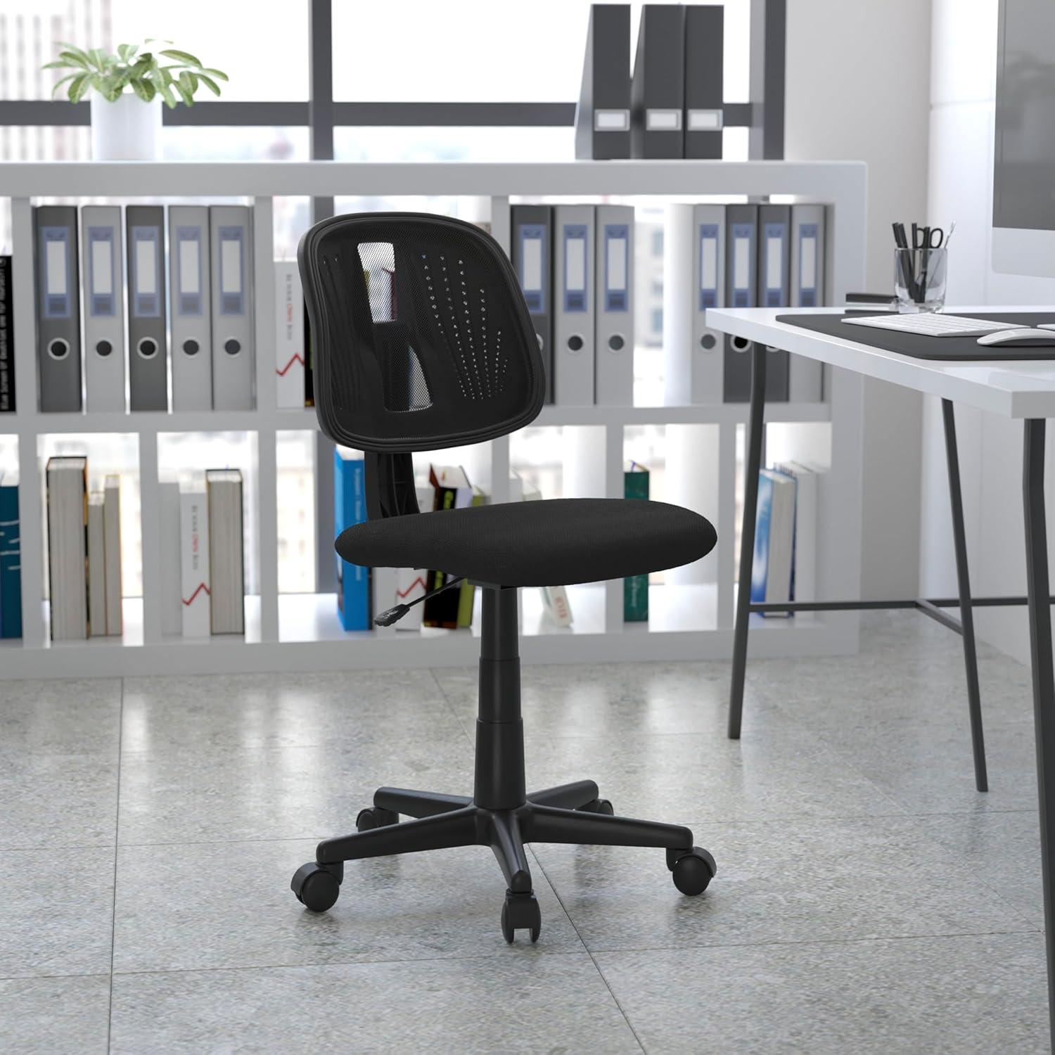 Flash Furniture Meridian Mid-Back Swivel Mesh Task Office Chair with Pivot Back