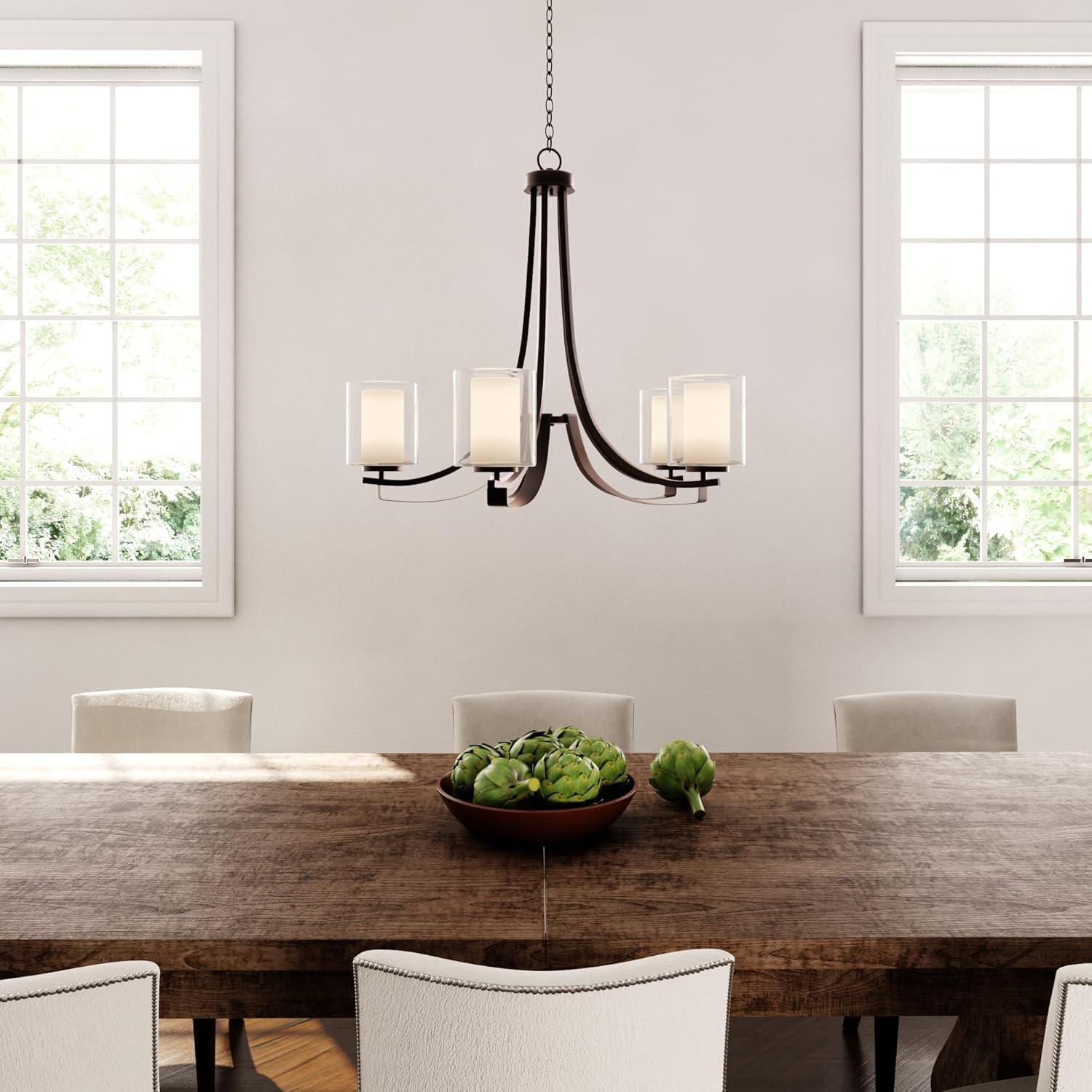 Minka Lavery 4105-172 Parsons Studio 5 Light Chandelier in Smoked Iron