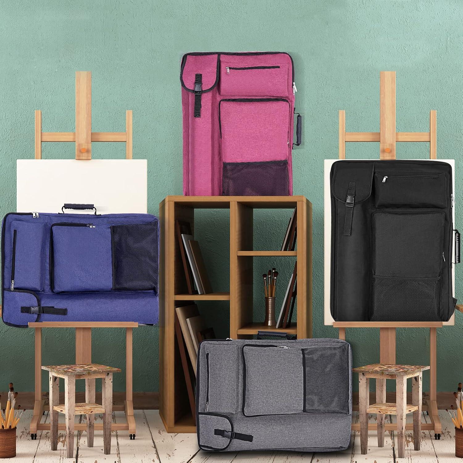 Pink 18 x 24 Oxford Fabric Artist Portfolio Backpack