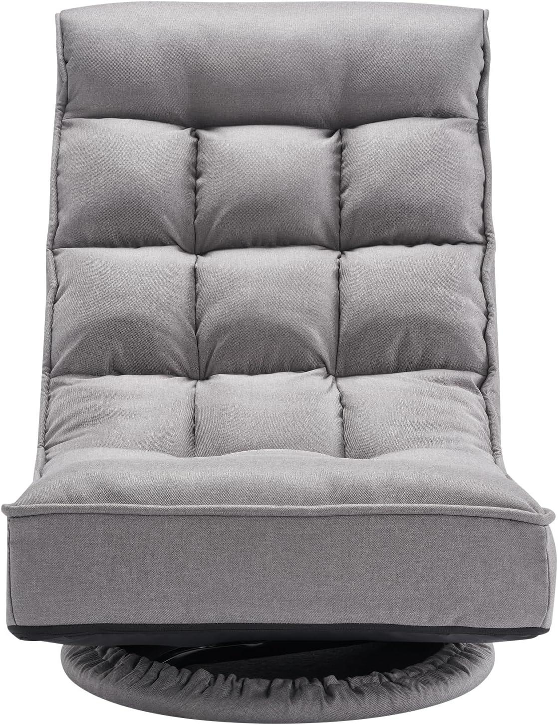 360° Swivel Floor Gaming Chair with 4 Adjustable Position Folding Floor Chair