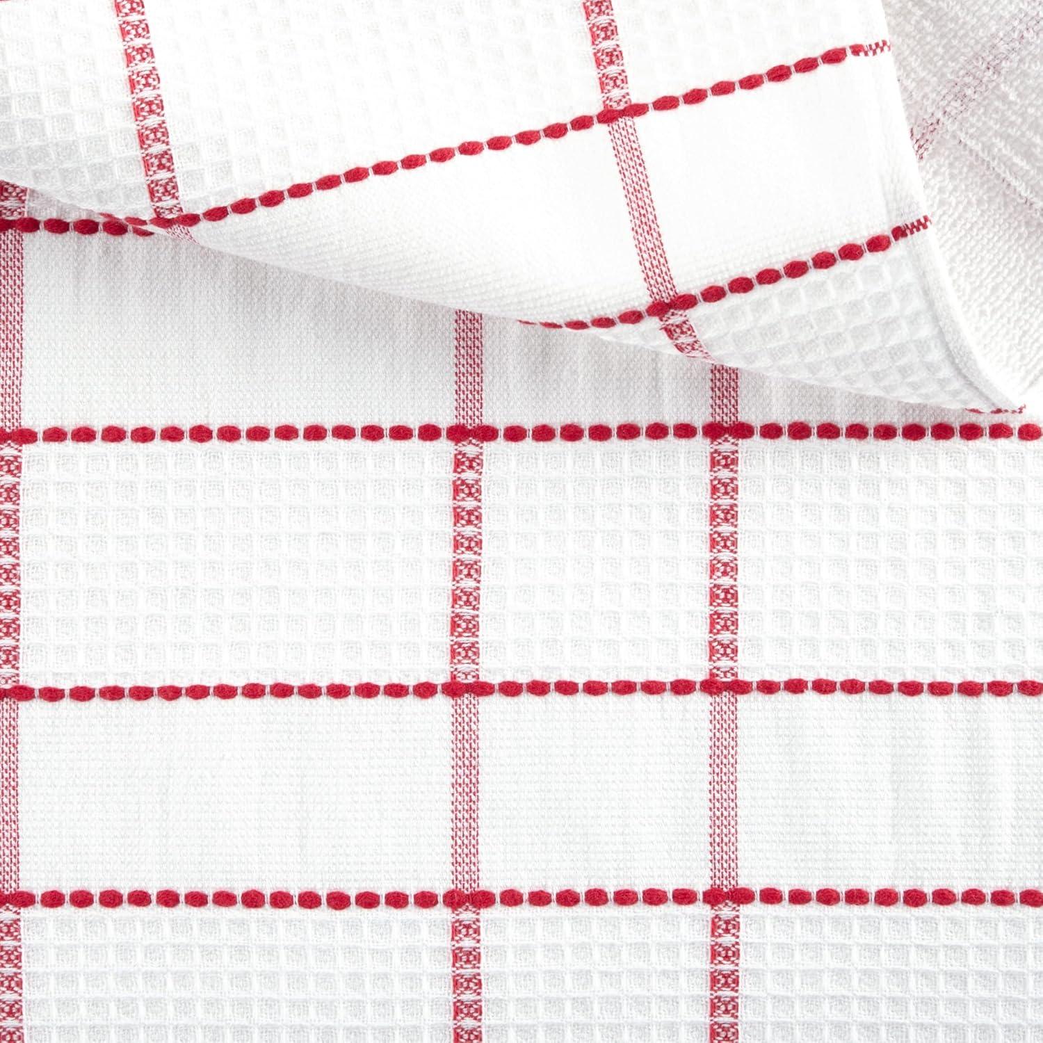 Martha Stewart Martha Stewart Modern Waffle Kitchen Towel Set 6-Pack, Linen, 16"x28" (Set of 6)