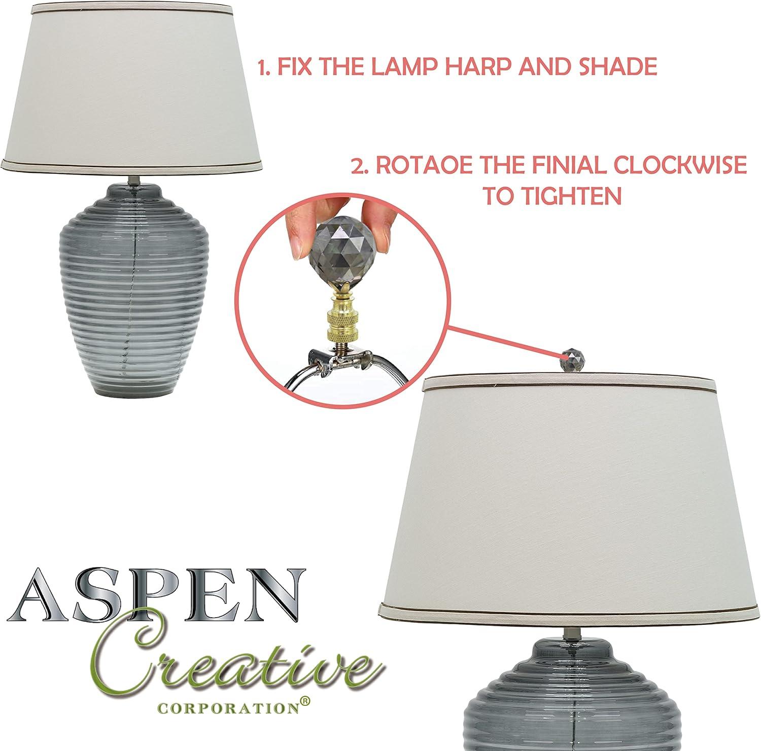 Aspen Creative 24041-12 Finial Lighting & Lamp Accessory, Brass Finish