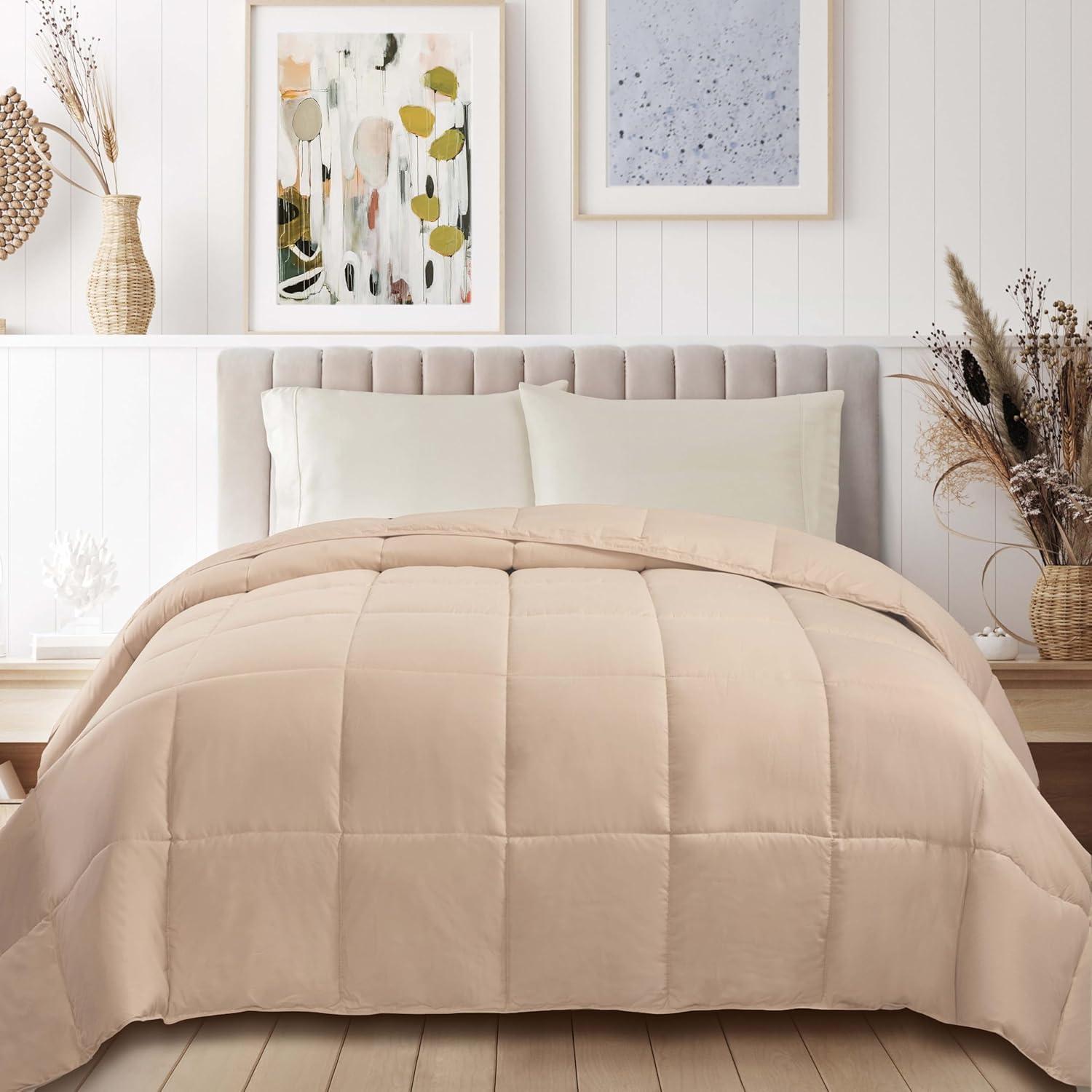 Superior Classic Comforter Reversible Medium Weight Down Alternative Bedding