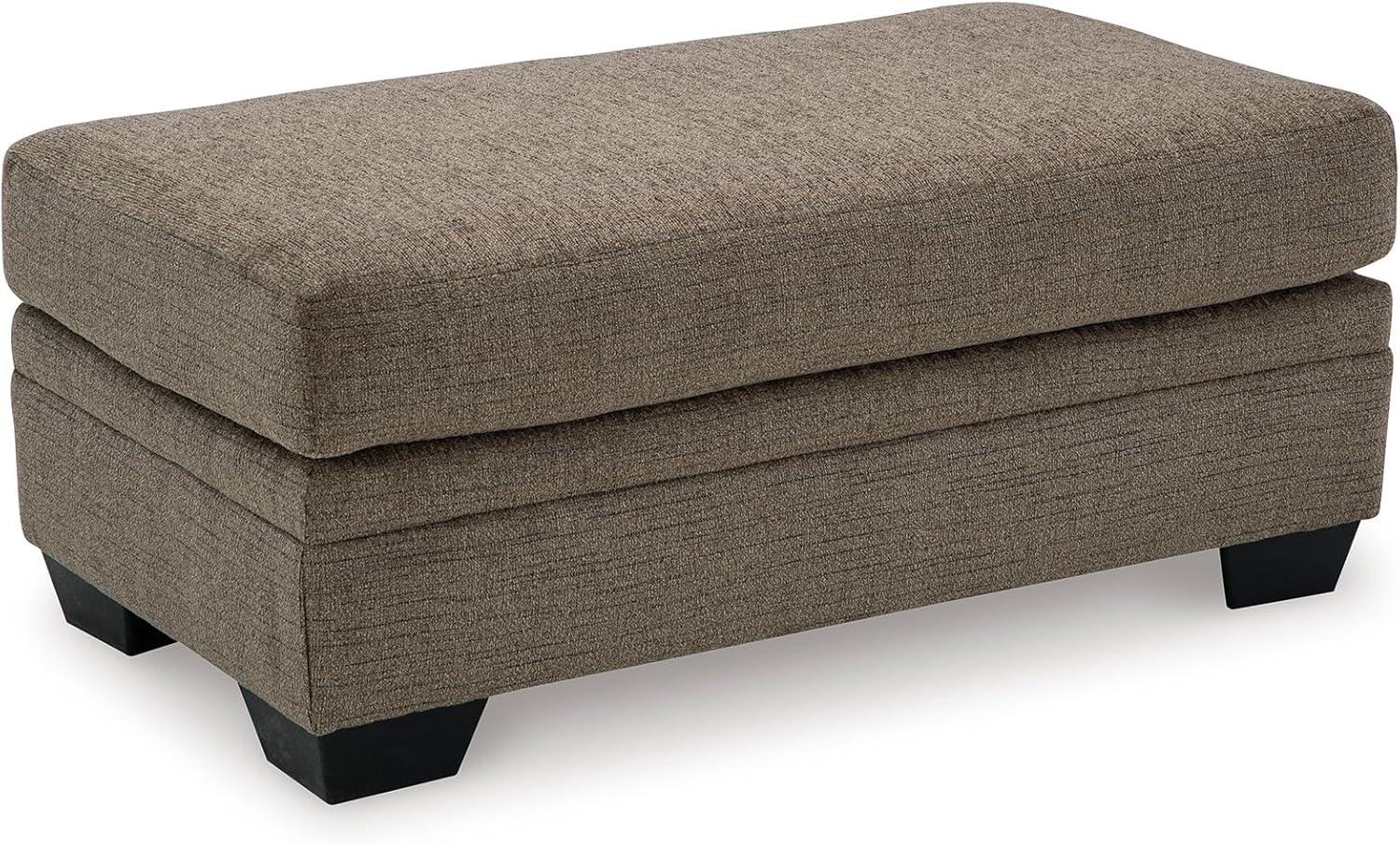 Signature Design by Ashley Stonemeade Upholstered Ottoman, Nutmeg Brown