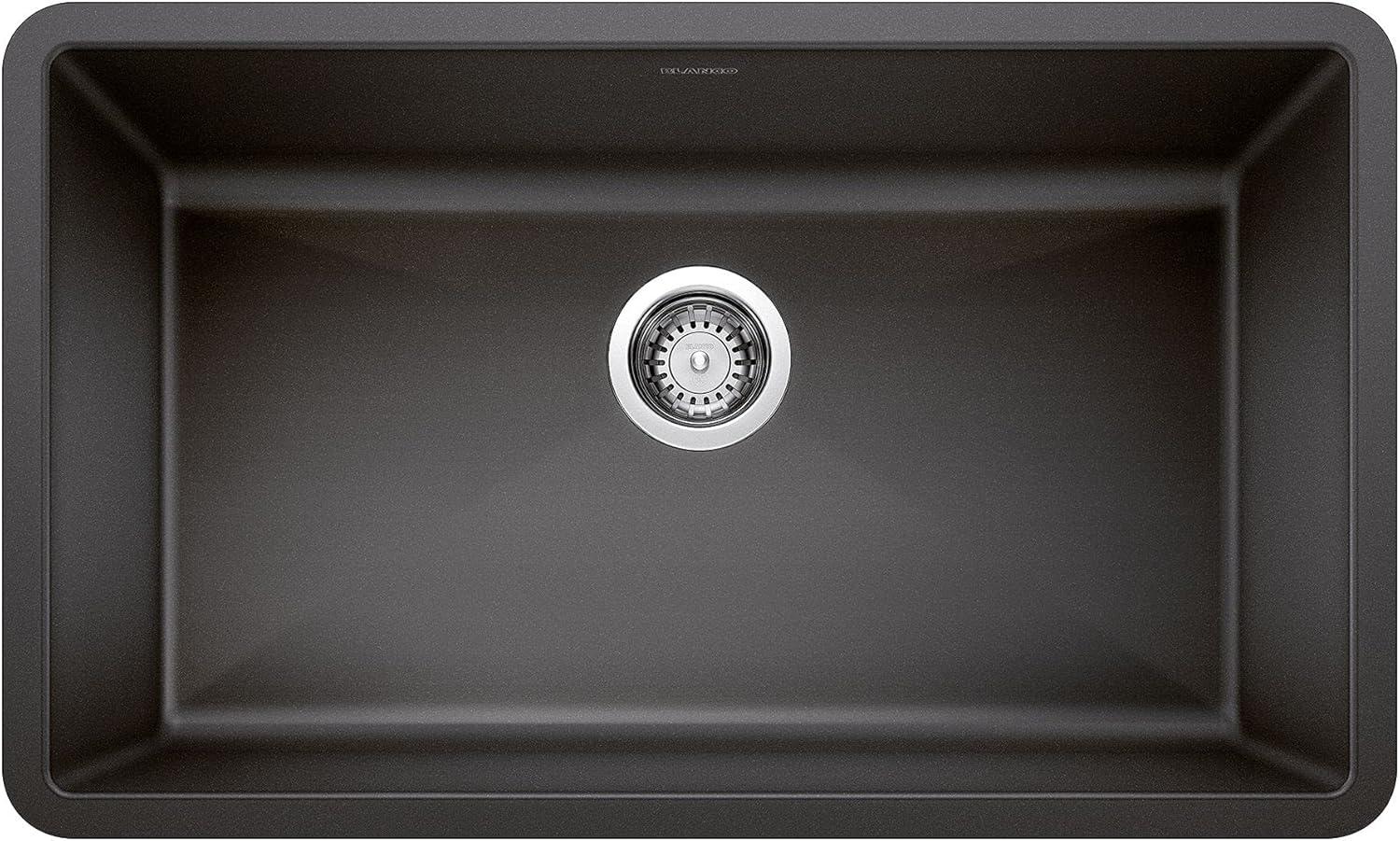 Precis SILGRANIT 32" L X 19" W Super Single Undermount Kitchen SInk