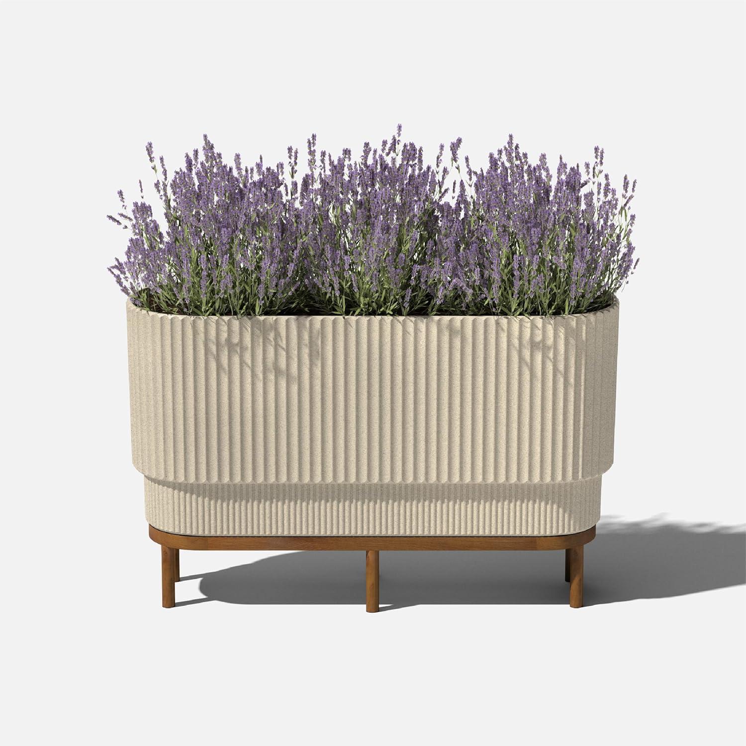 Veradek Demi Series Raised Demi Long 30" Planter with Stand