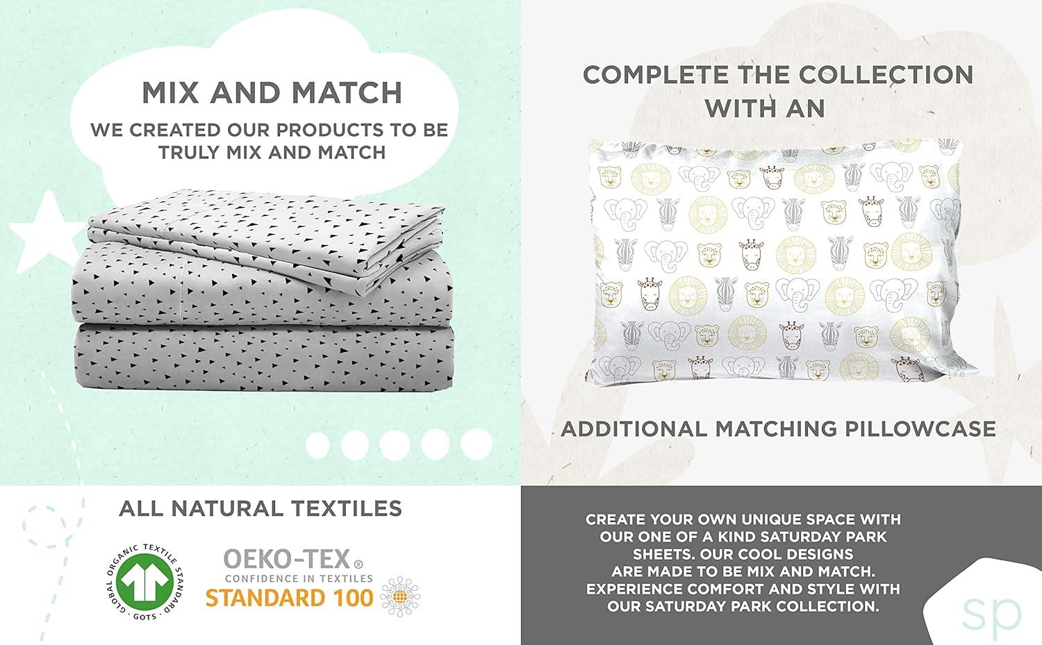 Saturday Park Saturday Park Safari Friends 100% Organic Cotton Bed Set