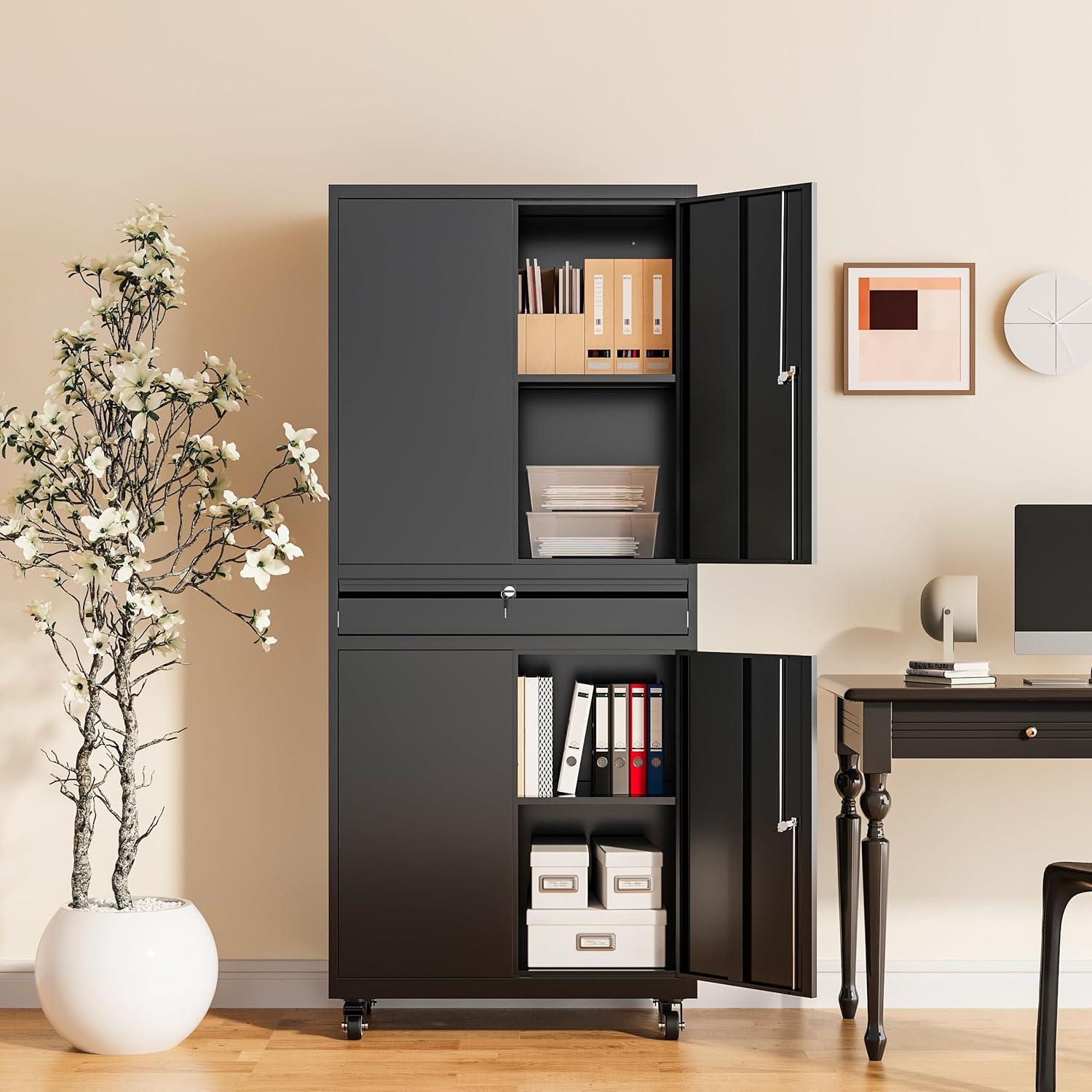 Latitude Run® 73" Lockable Storage Cabinet