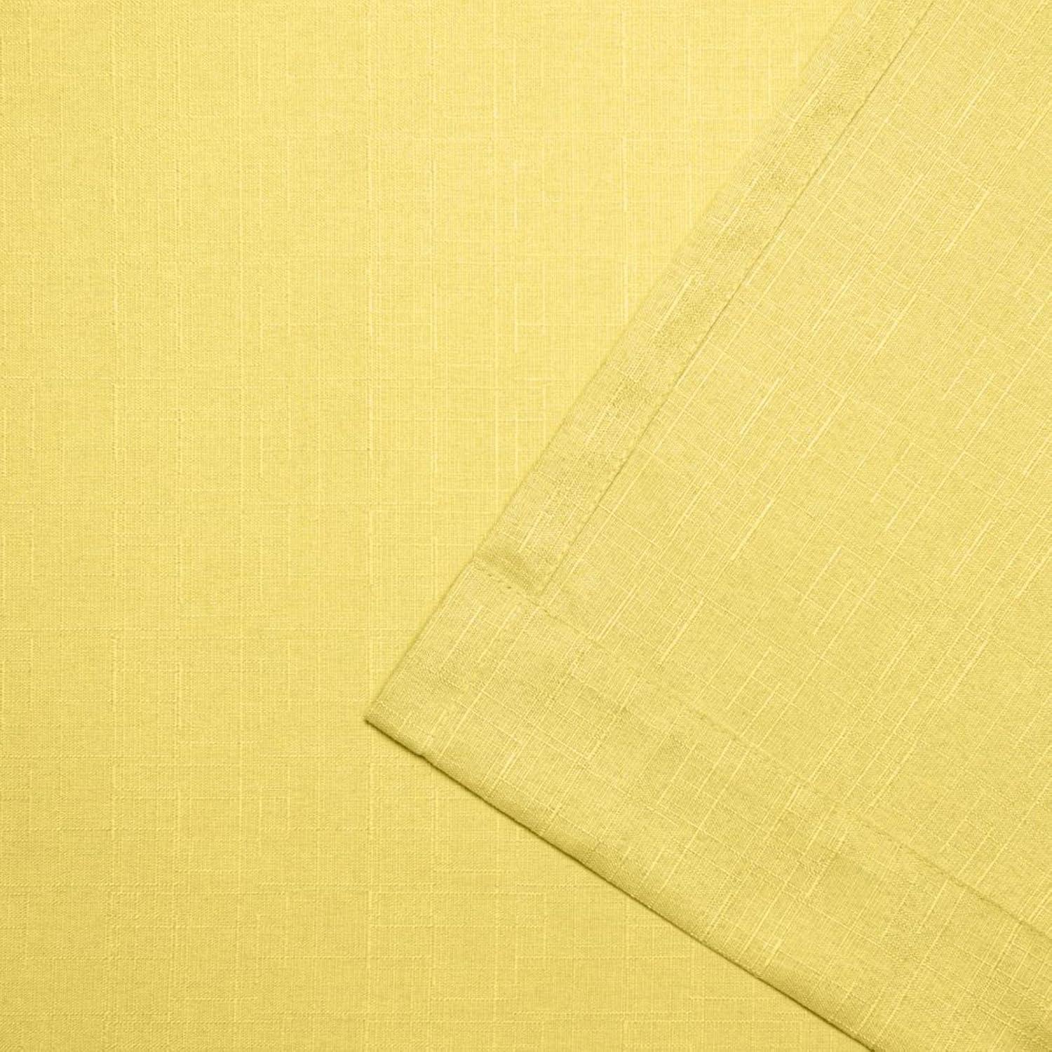 18"x54" Loha Light Filtering Window Valance Grommet Yellow - Exclusive Home: Solid Polyester, Machine Washable
