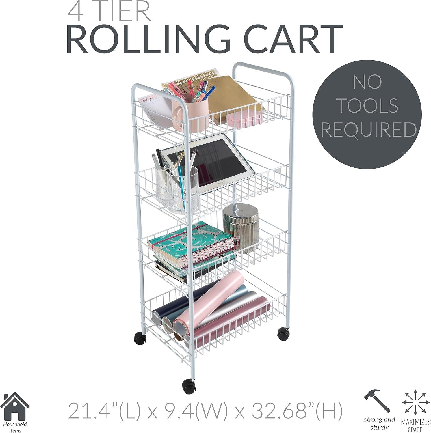 Simplify Gould 32.25'' H x 22'' W Utility Cart with Wheels