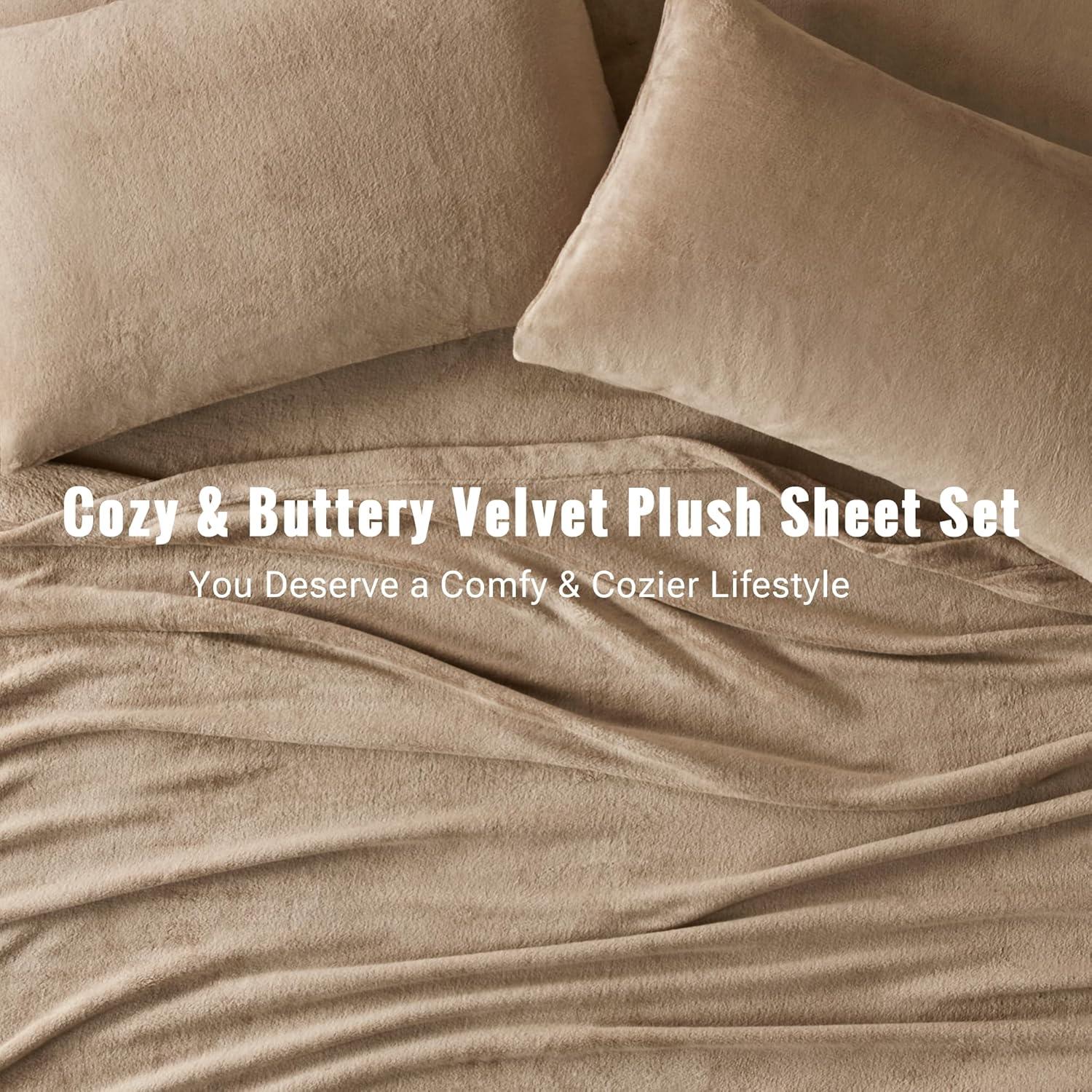 Soloft Plush Micro Plush Microfiber Sheet Set