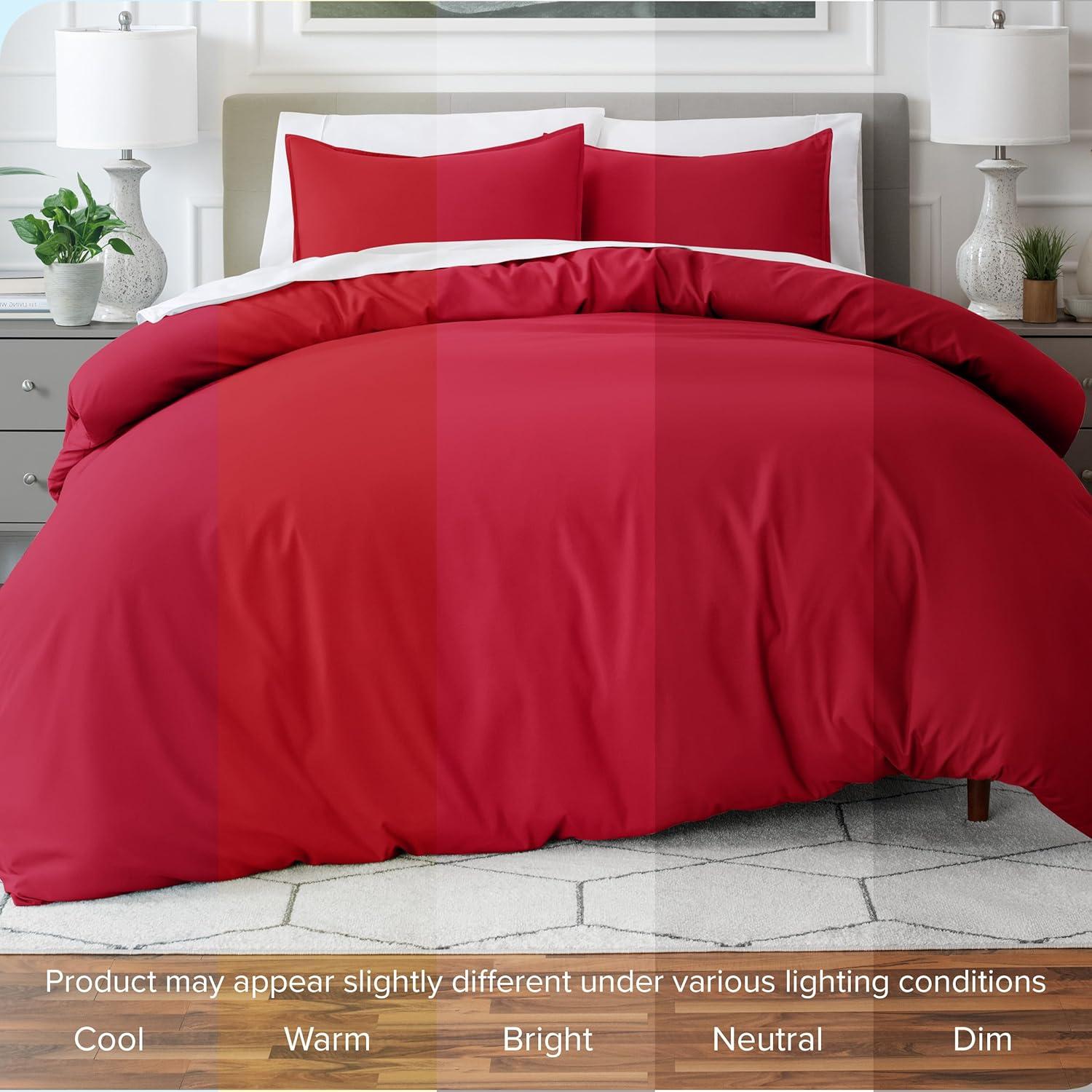 Bare Home Washed Microfiber Duvet Cover Set