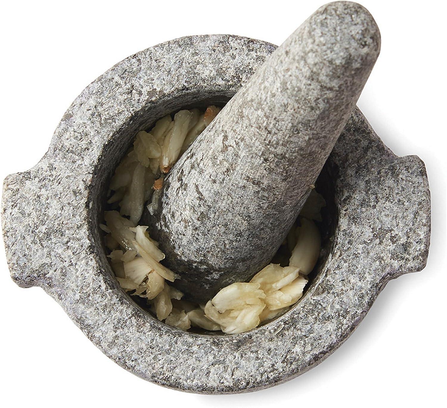 Granite 4-Inch Stone Mortar and Pestle Set