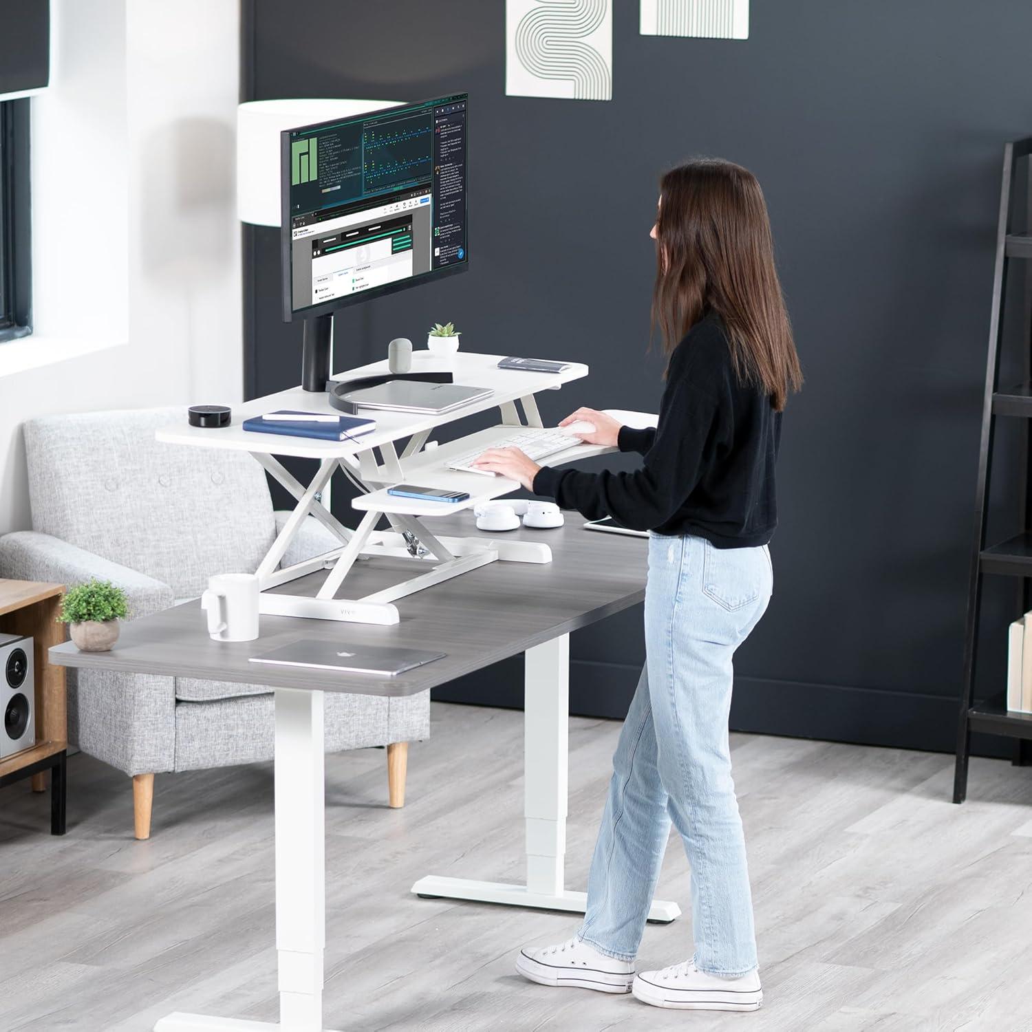 VIVO Height Adjustable Standing Desk Converter (DESK-V000K Series)