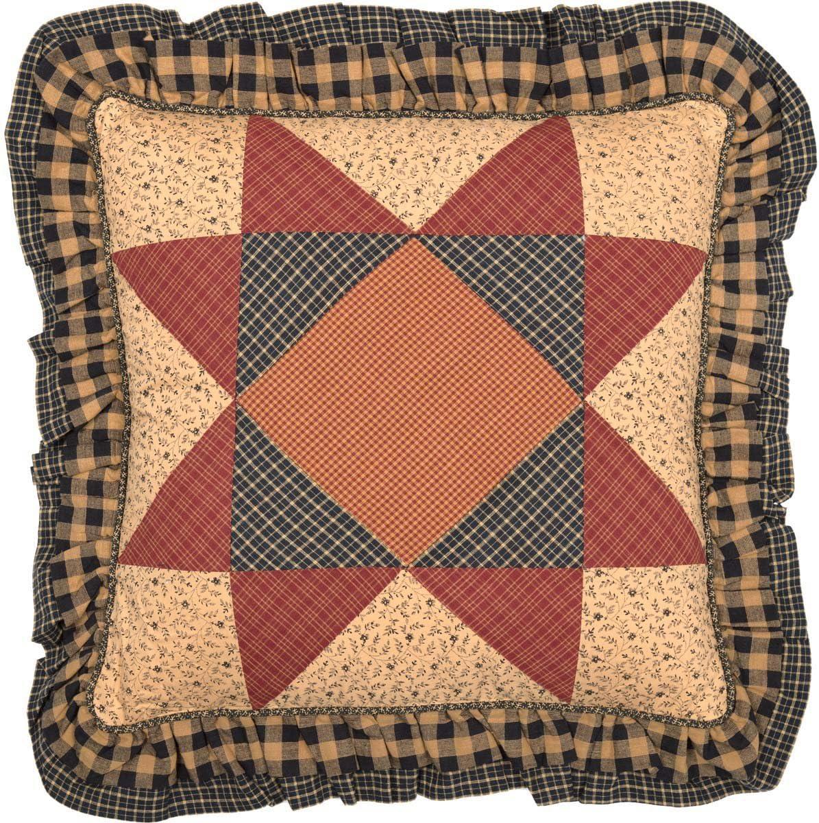 Maisie Patchwork Cotton Reversible Throw Pillow