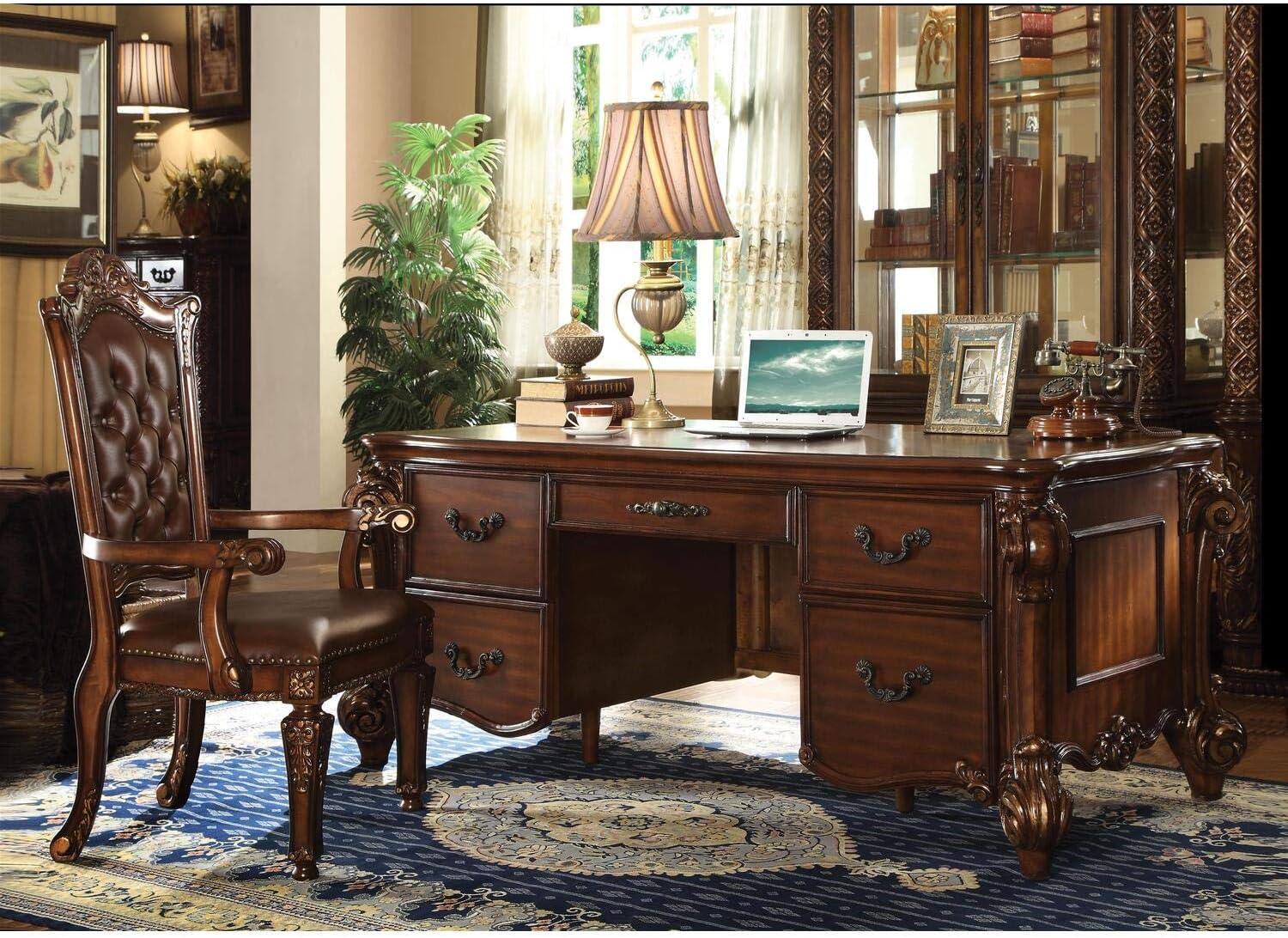 Acme Vendome Executive Desk, Cherry