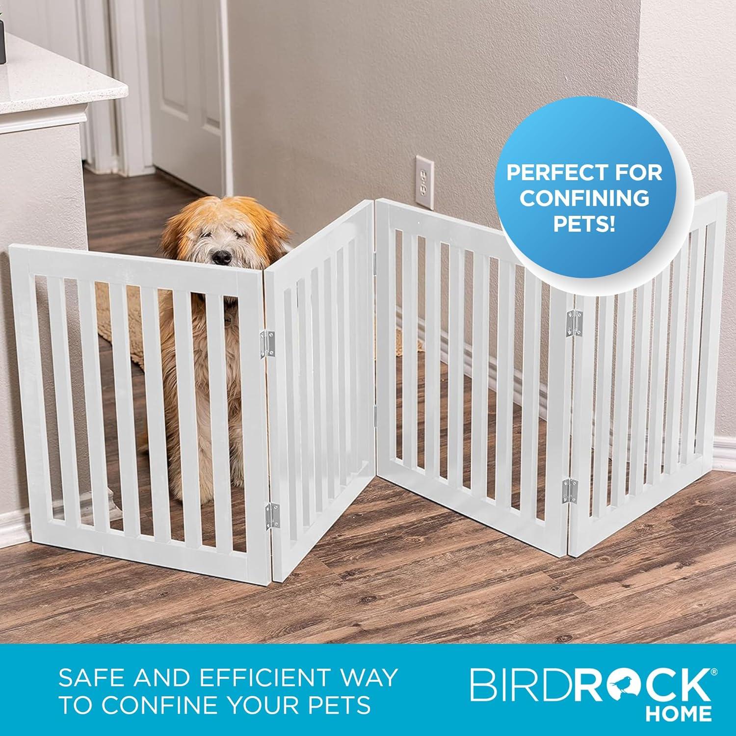 Internet's Best Traditional Pet Gate - 4 Panel - 24" Tall - White