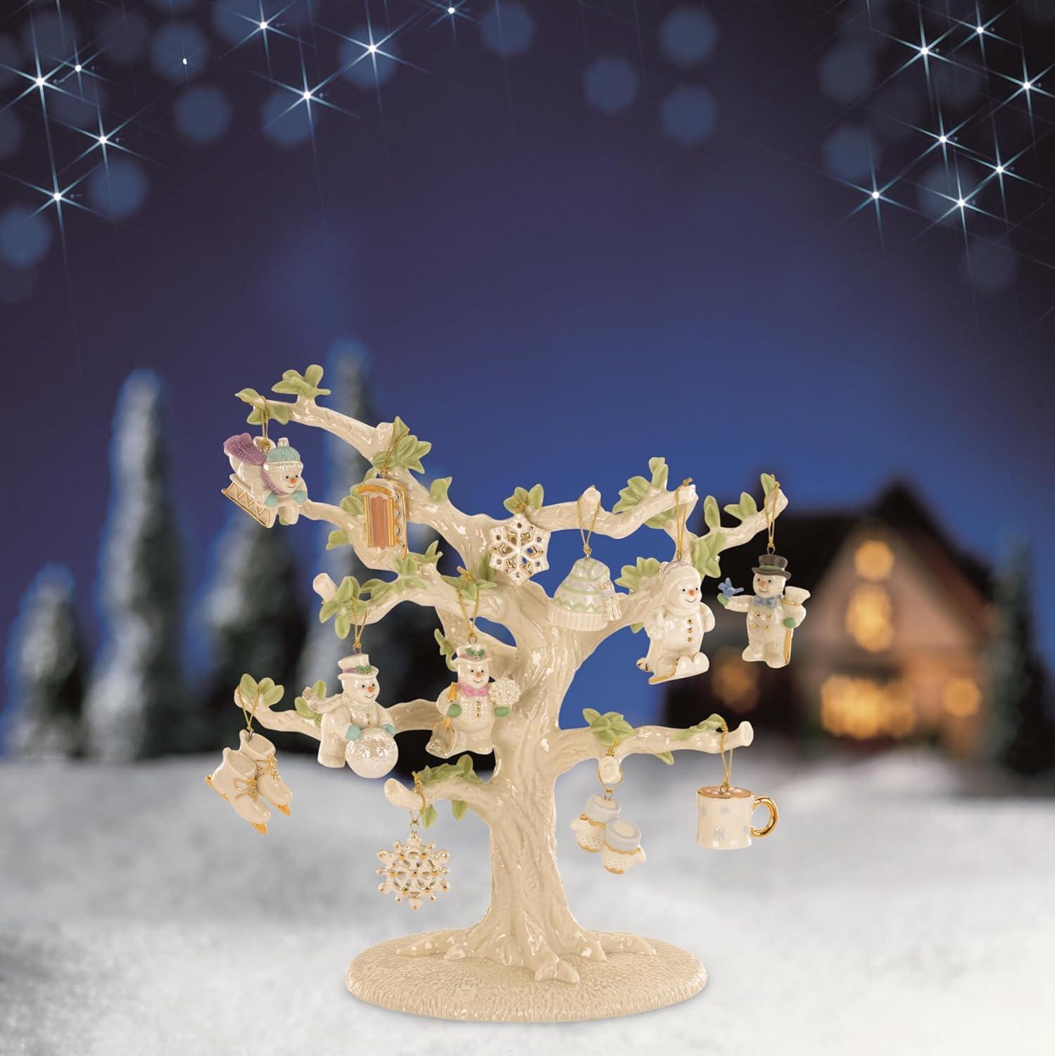 Snow Pals Hand-Painted Porcelain 12-Piece Ornament Set