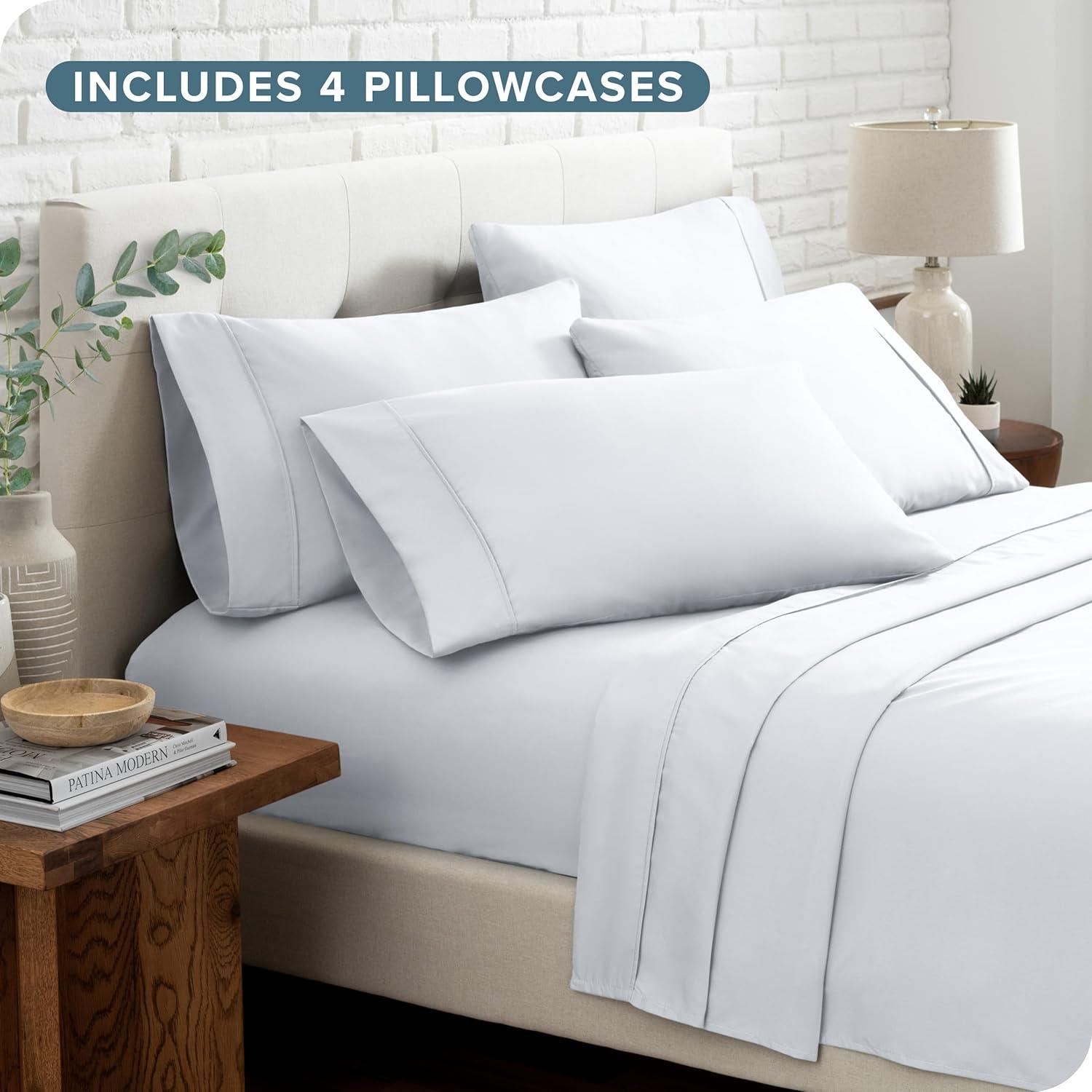 6pc Microfiber Sheet Set with Extra Pillowcases by Bare Home