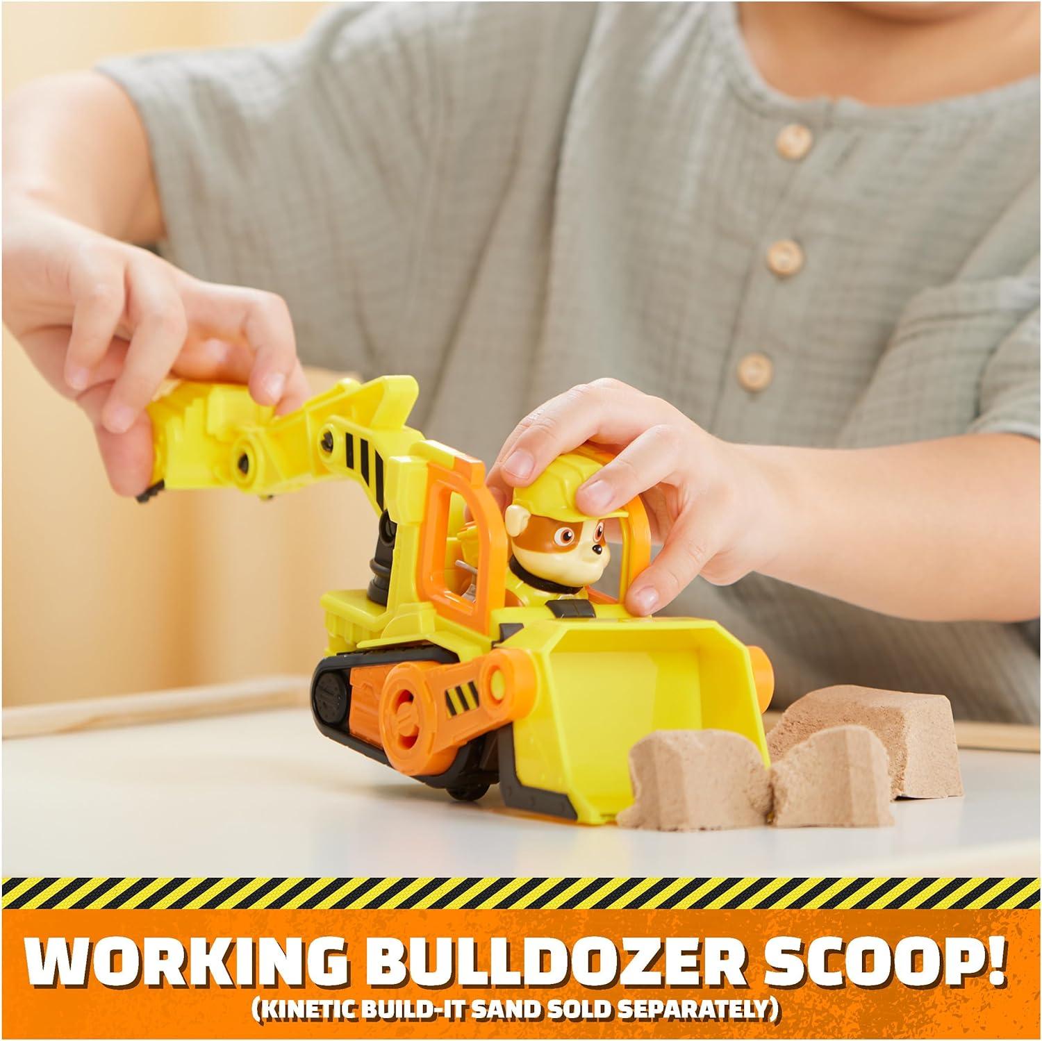 Rubble & Crew, Rubbles Bulldozer Toy Truck with Movable Parts and a Collectible Action Figure, Kids Toys for Ages 3 and Up