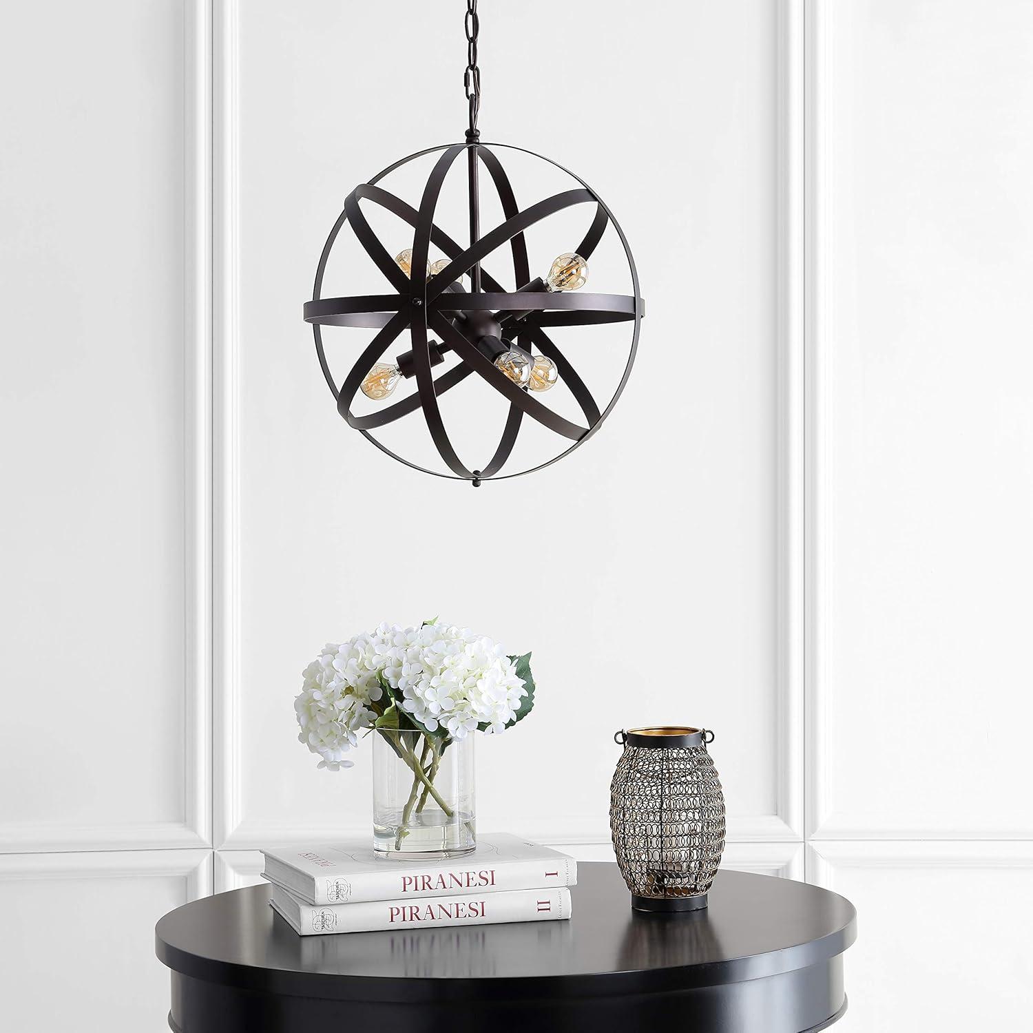 Brycen 6 Light 16.5 Inch Pendant - Dark Grey - Safavieh.