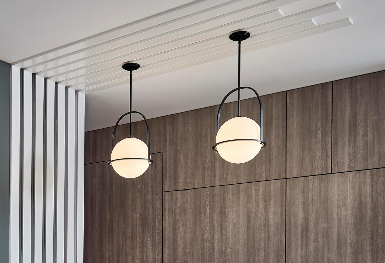 McCormick Hand Blown Glass Semi Flush Mount