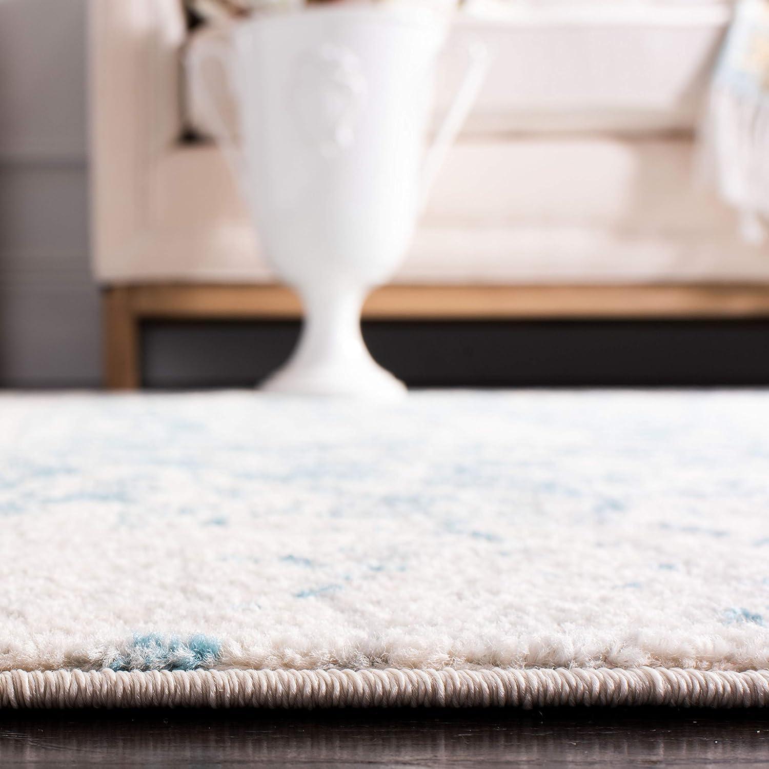 Madison MAD603 Power Loomed Indoor Area Rug - Teal/Ivory - 5'3"x7'6" - Safavieh