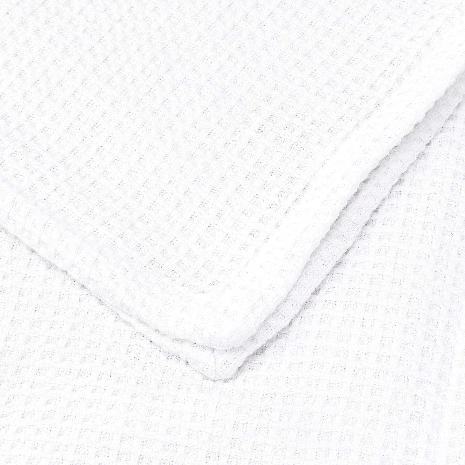 Vera Wang Waffleweave Cotton Blanket