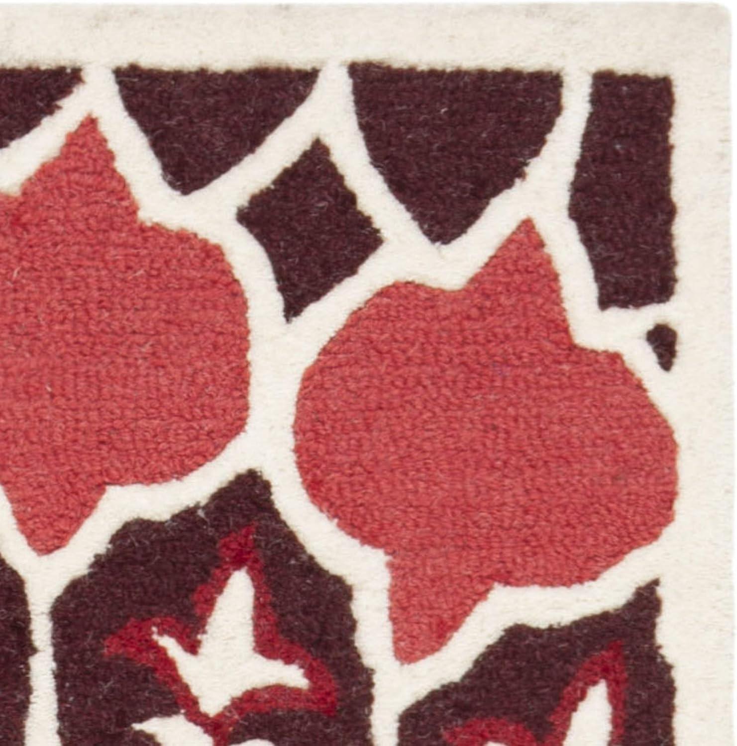Bellagio BLG610 Hand Tufted Accent Rug - Red/Ivory - 2'x3' - Safavieh.