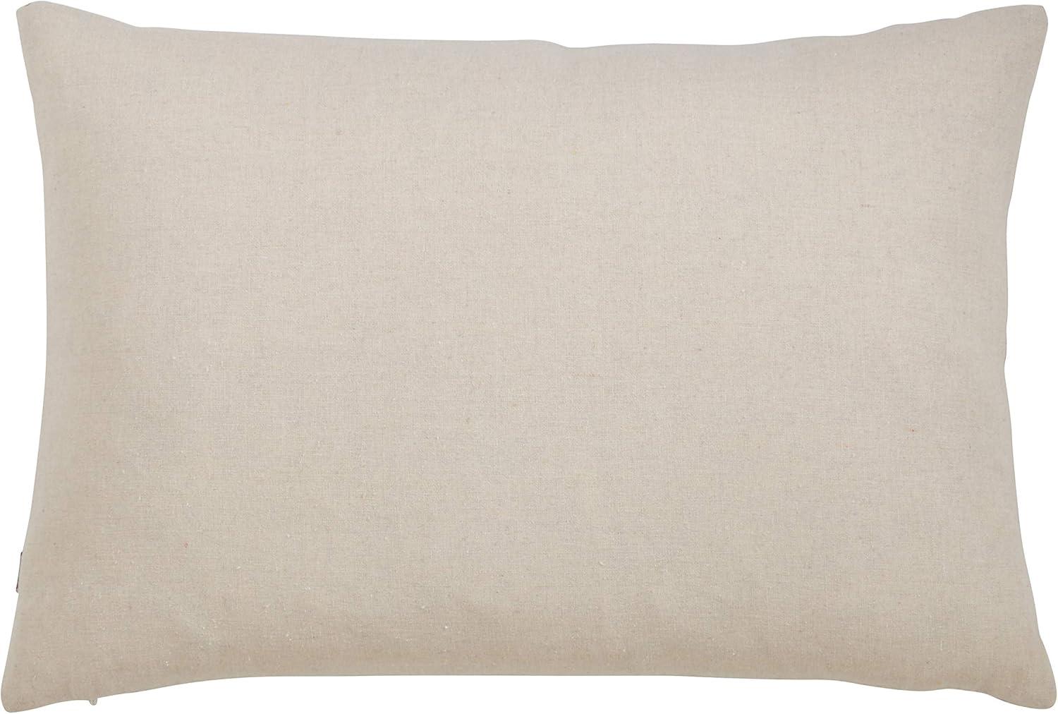 Saro Lifestyle Plaid Christmas Sheep Decorative Pillow Cover, Red, 13" x 20"
