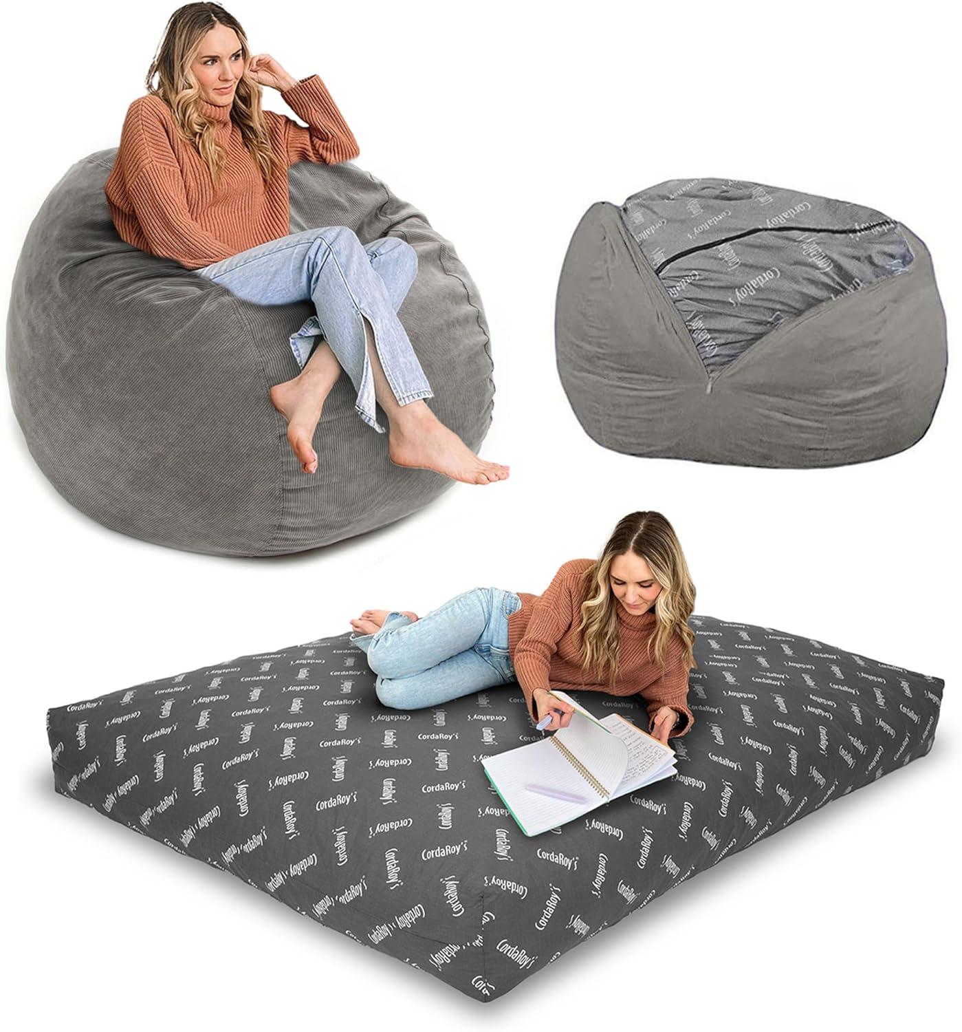 CordaRoy's CordaRoy's Corduroy Convertible Bean Bag Chair
