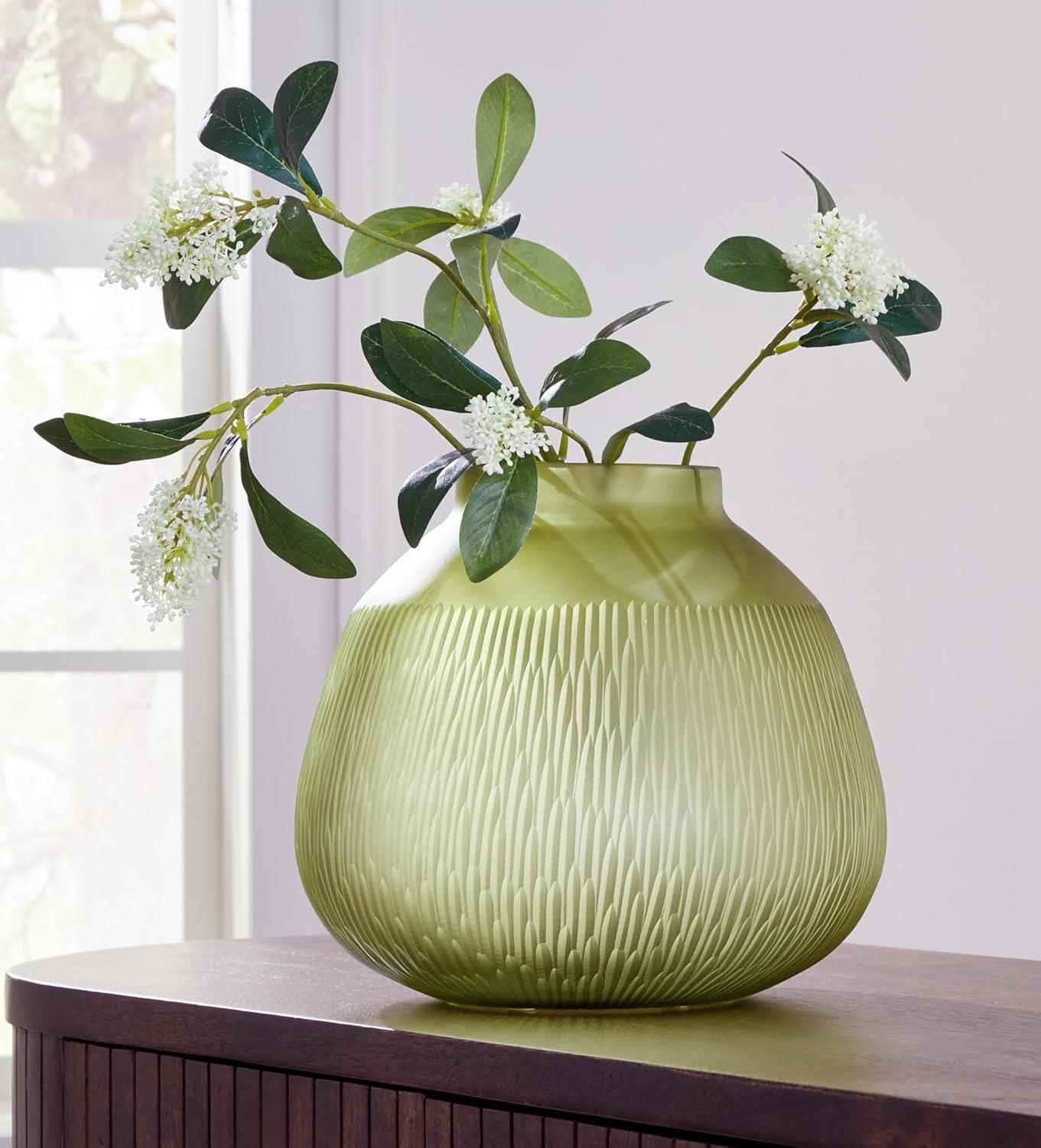 Signature Design by Ashley Scottyard Vase, Olive Green