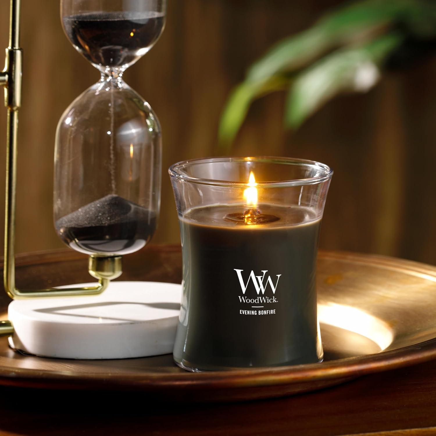WoodWick Evening Bonfire- Medium Hourglass candle