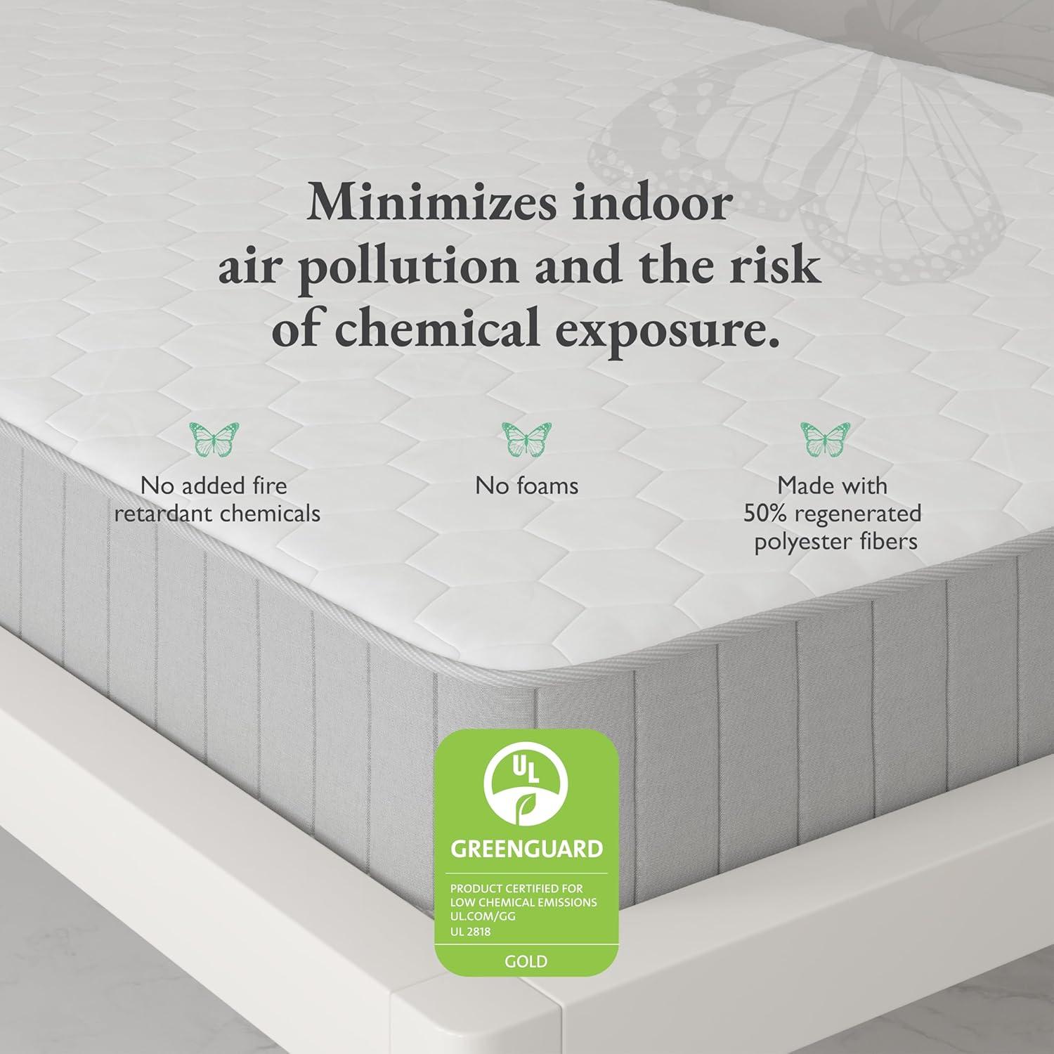 Twin GREENGUARD Certified 6" Innerspring Mattress with Recycled Fibers