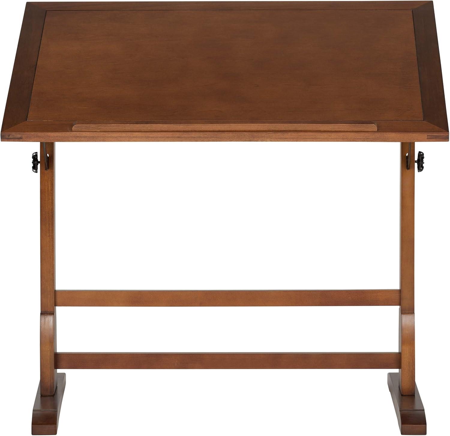 Rustic Oak Solid Wood Traditional Craft Desk