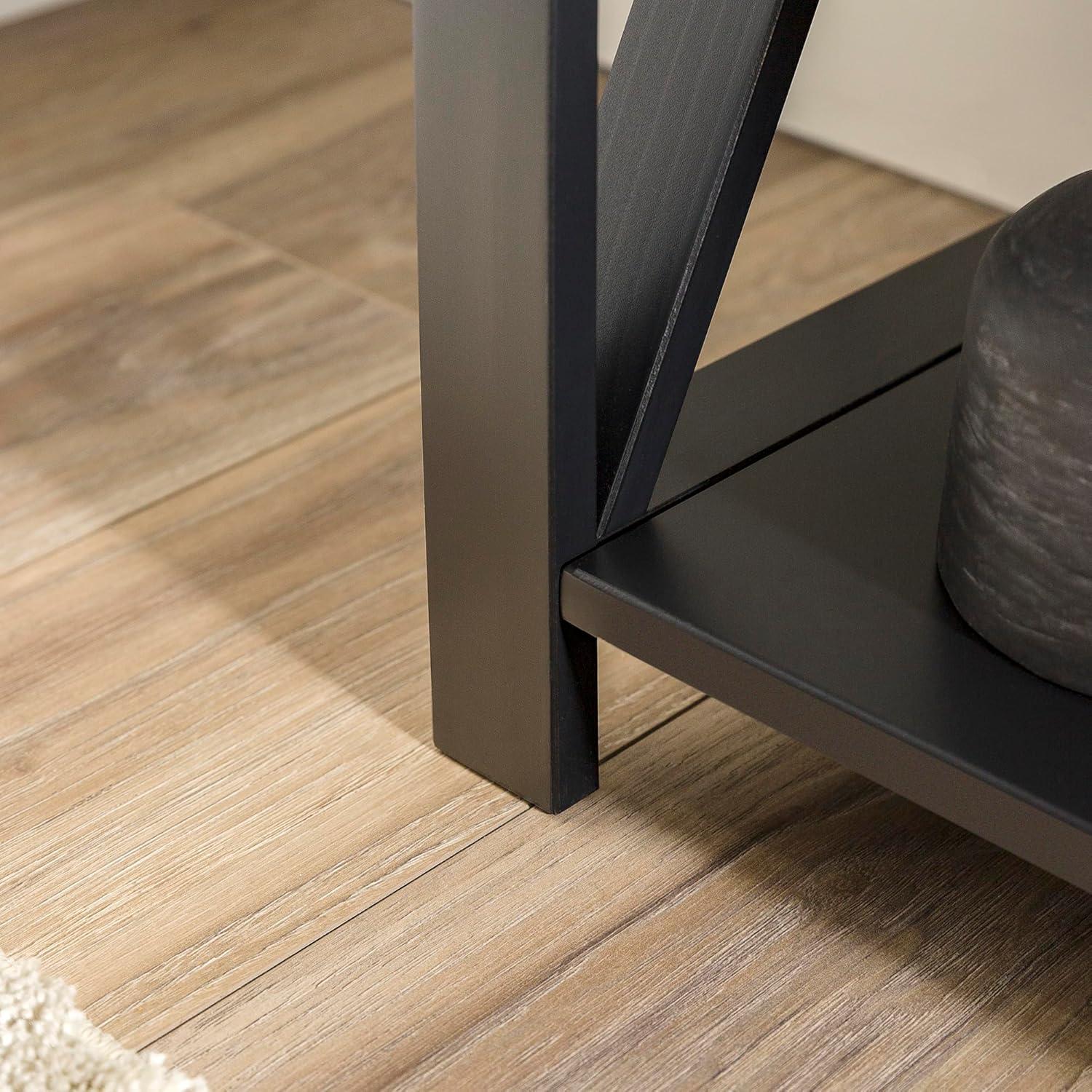 Walker Edison 52" Black and Barnwood Solid Wood Farmhouse Sideboard