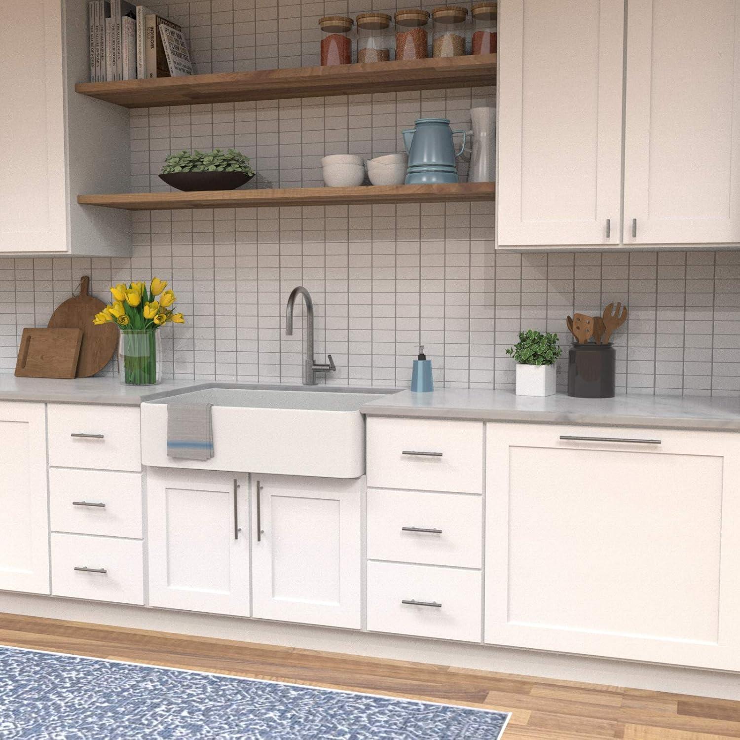 Piper Kitchen Cabinet Handles, Solid Core Drawer Pulls for Cabinet Doors, 5-1/16" (128mm)