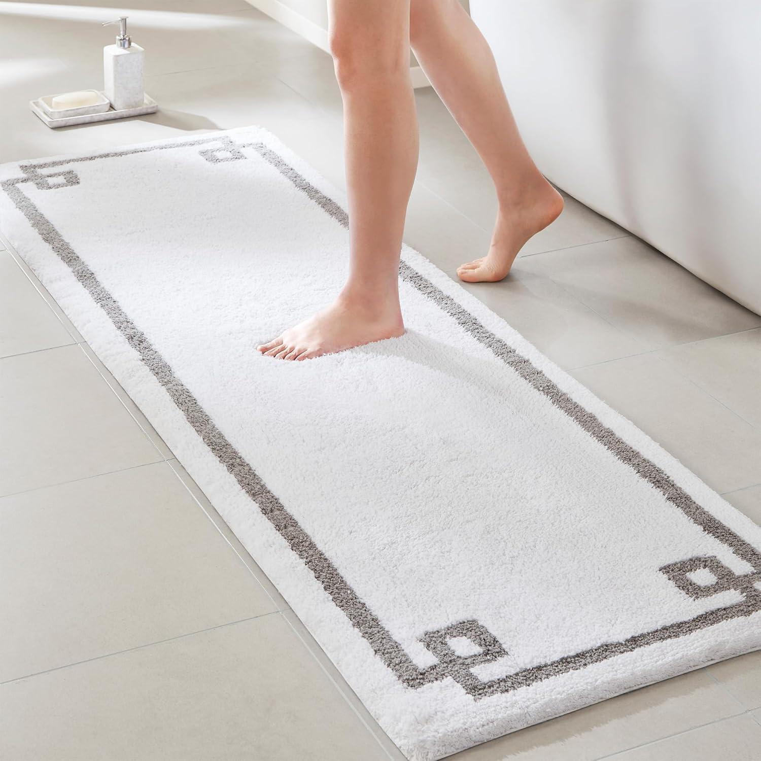 Madison Park 100% Cotton Tufted Bath Rug with Non-Slip Backing