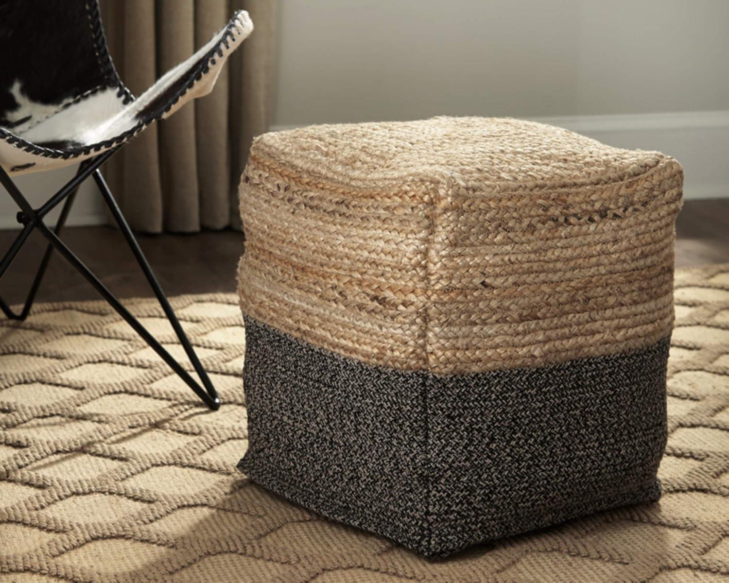 Sweed Valley Natural/Black Casual Pouf A1000422